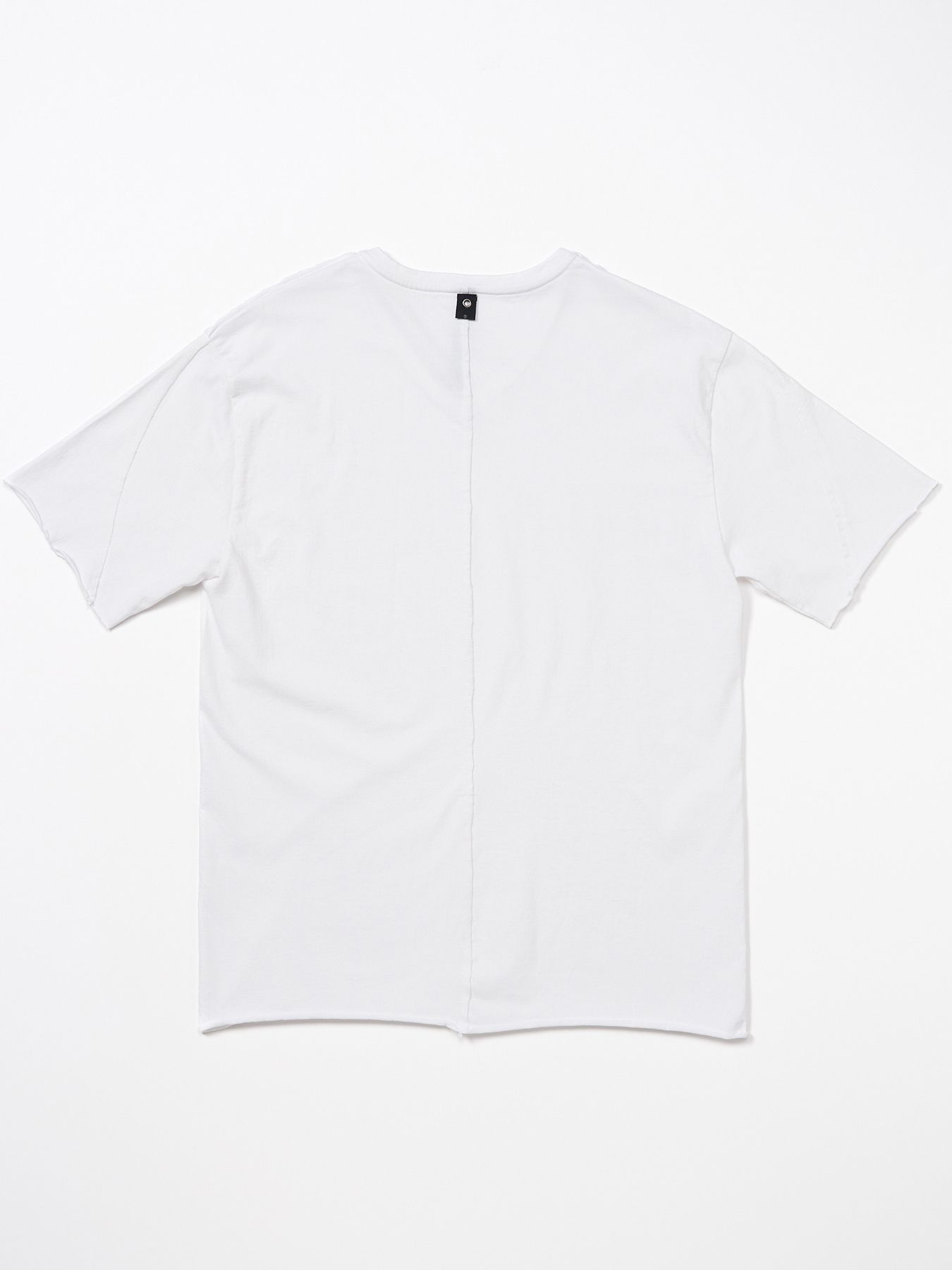 【予約品 9月23日(火) 締切】wide cut-off V-neck S/S / ワイド カットオフ Vネック ショートスリーブ / ホワイト