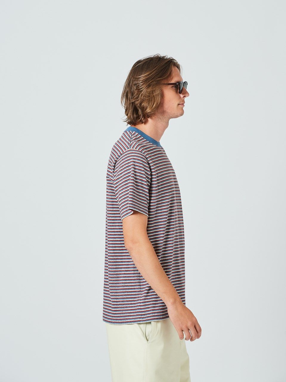 (予約品2023年10月19日18時締め) Multi Border Tee / Tシャツ / ネイビー