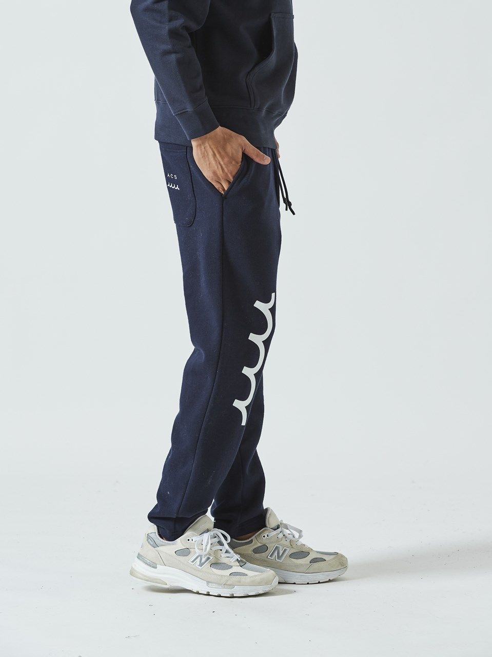 (予約品) muta Narrow Sweatpant / スウェットパンツ/ ネイビー 【Acanthus×muta】 10月上旬頃入荷予定