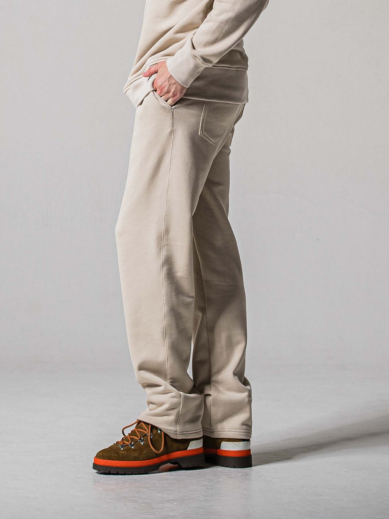 【予約品 11月16日(日) 締切】HF URAKE WIDE TUCK PANTS / 裏毛 セミワイドシルエット ワンタック イージーパンツ / グレージュ