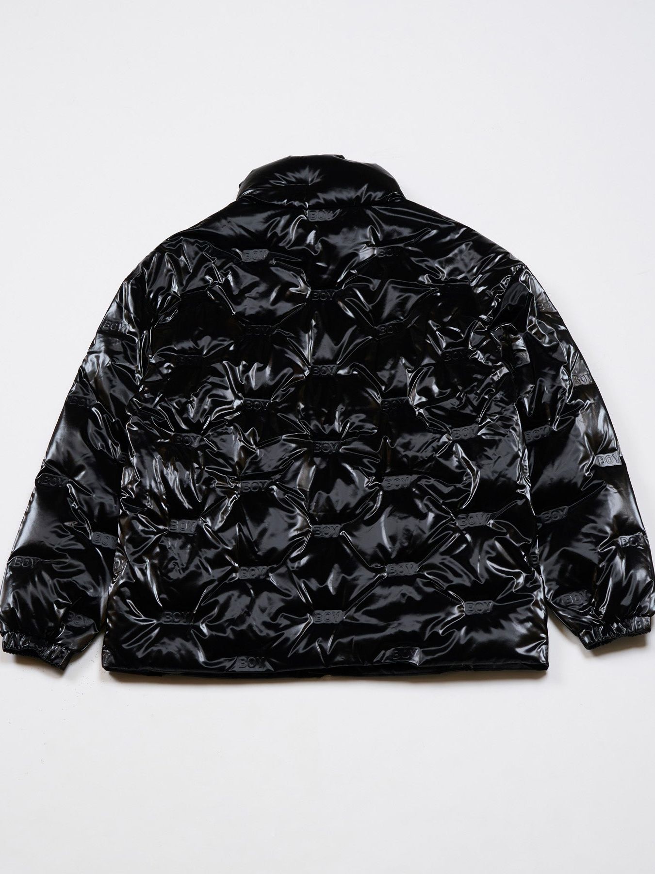 BOY LOGO GLOSSY DOWN BLOUSON / ダウンブルゾン / ブラック