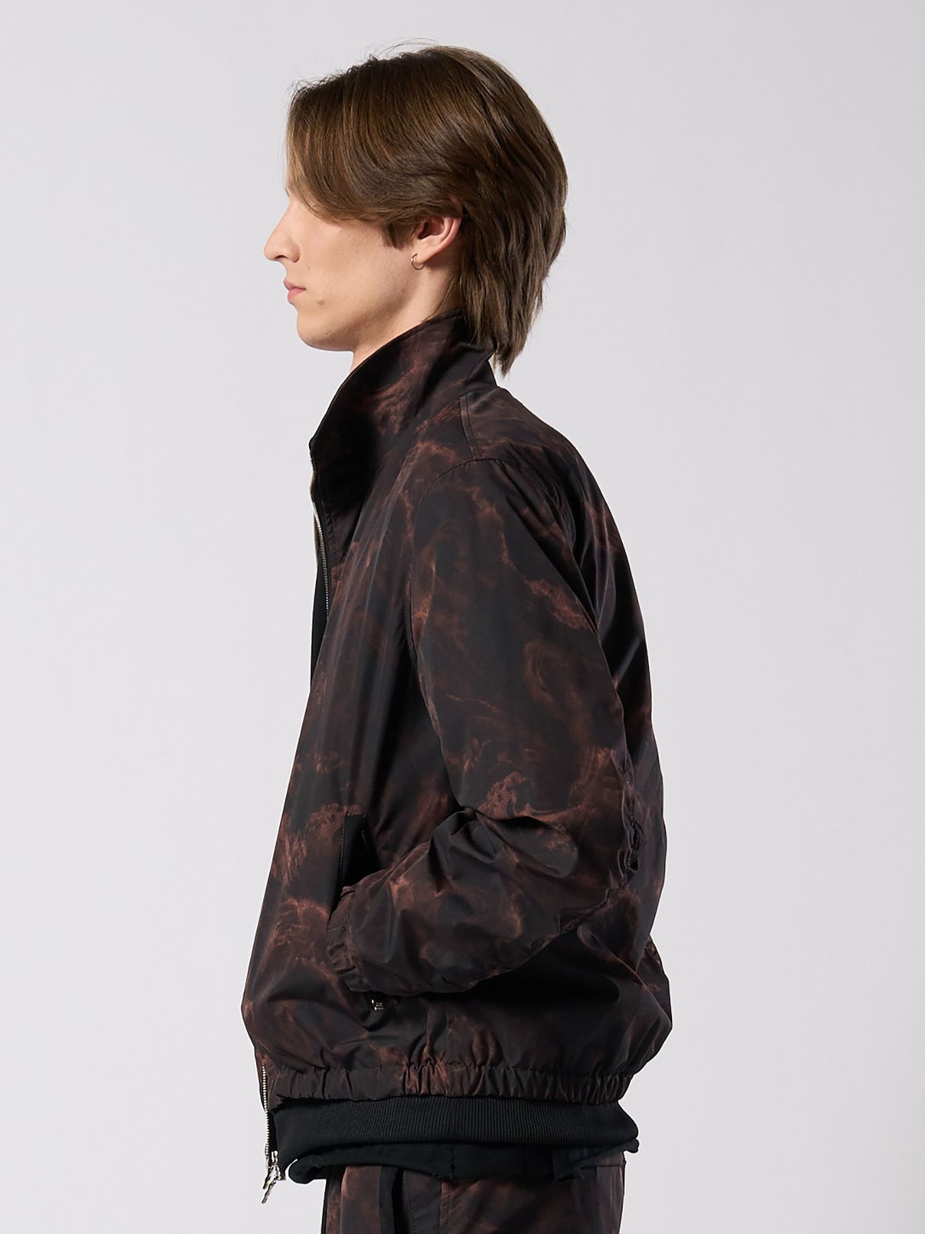 【予約品 4月19日(日) 18時締切】puckering track jacket / パッカリング トラックジャケット / スモークプリント