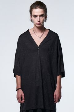 《予約品》 PythonJQDJersey DolmanHenryT-Shirt / ブラック 【kiryuyrik】 2023年5月以降入荷予定