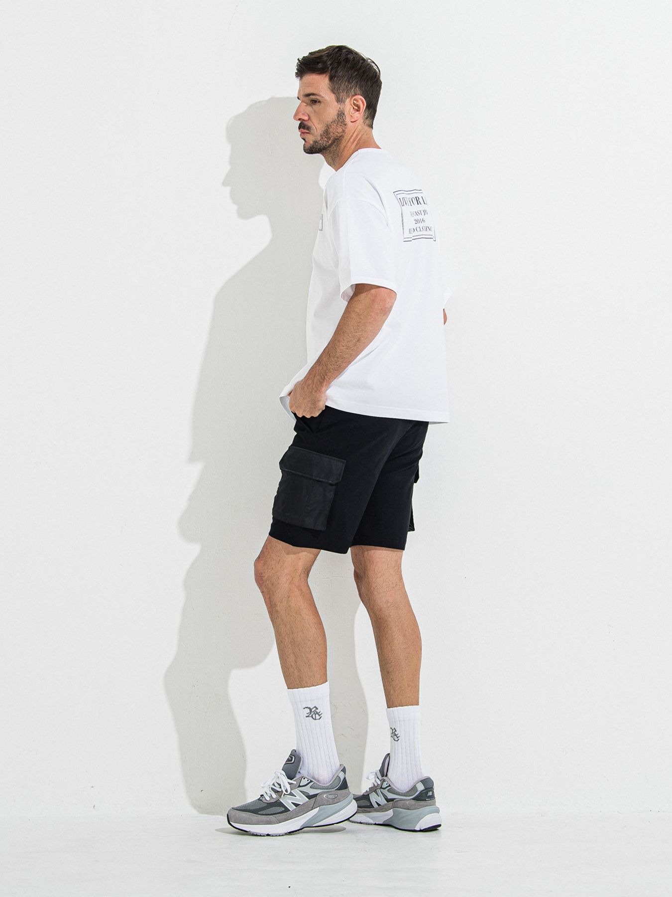 【予約品 】CREW OVER TEE /  クルーオーバーサイズTシャツ / ホワイト