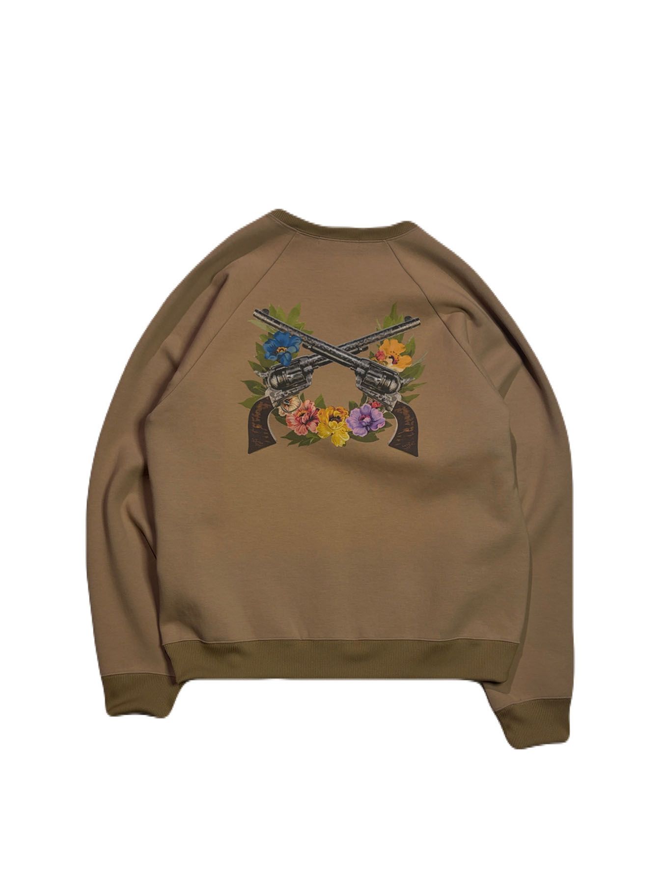 【予約品 3月9日(月) 18:00 締切】FLOWER PRINT SWEAT / フラワープリント スウェット / ベージュ