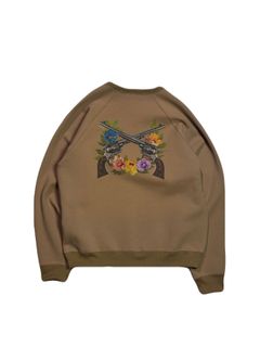 【予約品 3月9日(月) 18:00 締切】FLOWER PRINT SWEAT / フラワープリント スウェット / ベージュ