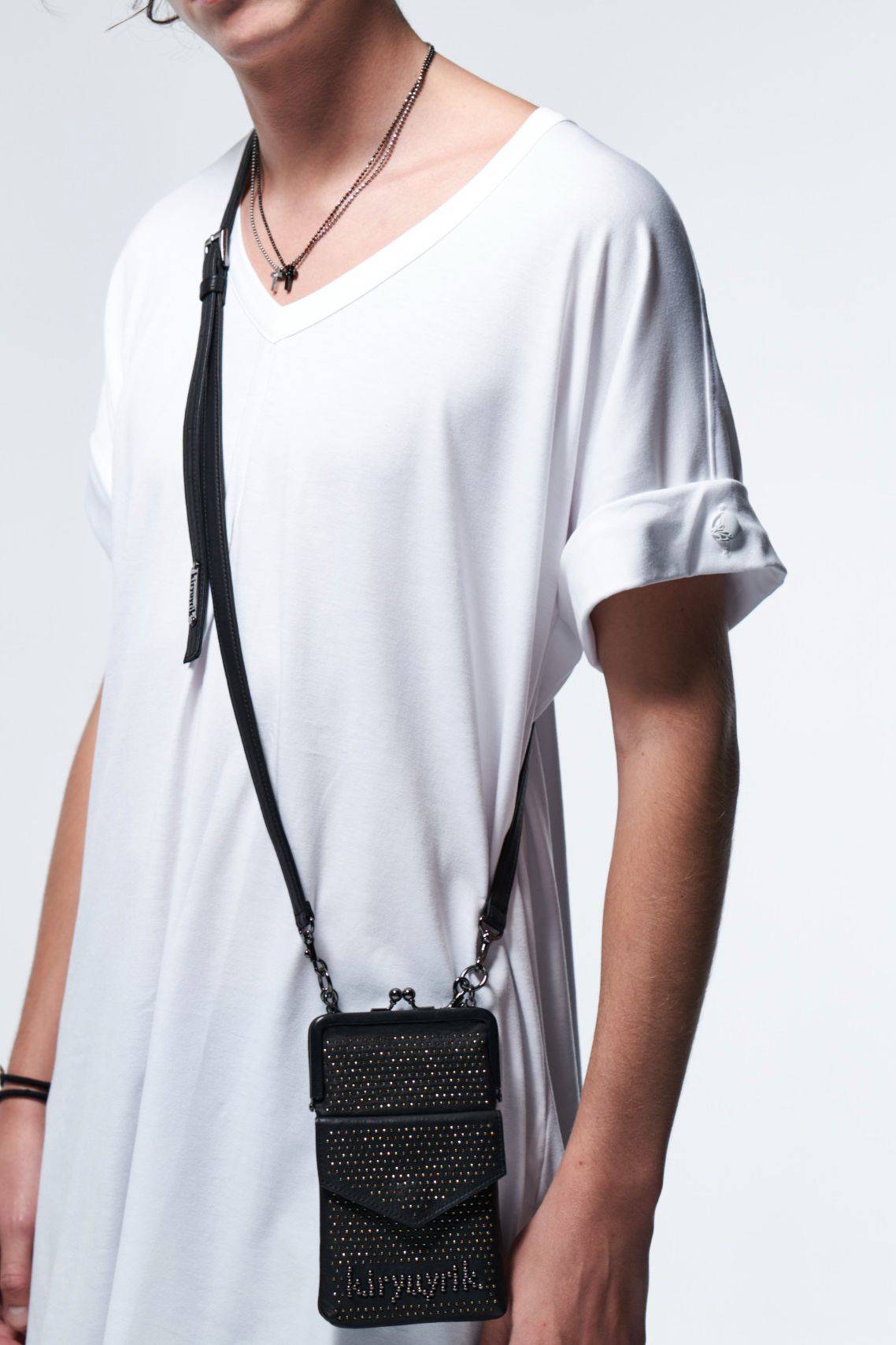 《予約品》スダッズポシェット ショルダー付き Pochette+Belt  / ブラック 【kiryuyrik】 2023年3月以降入荷予定