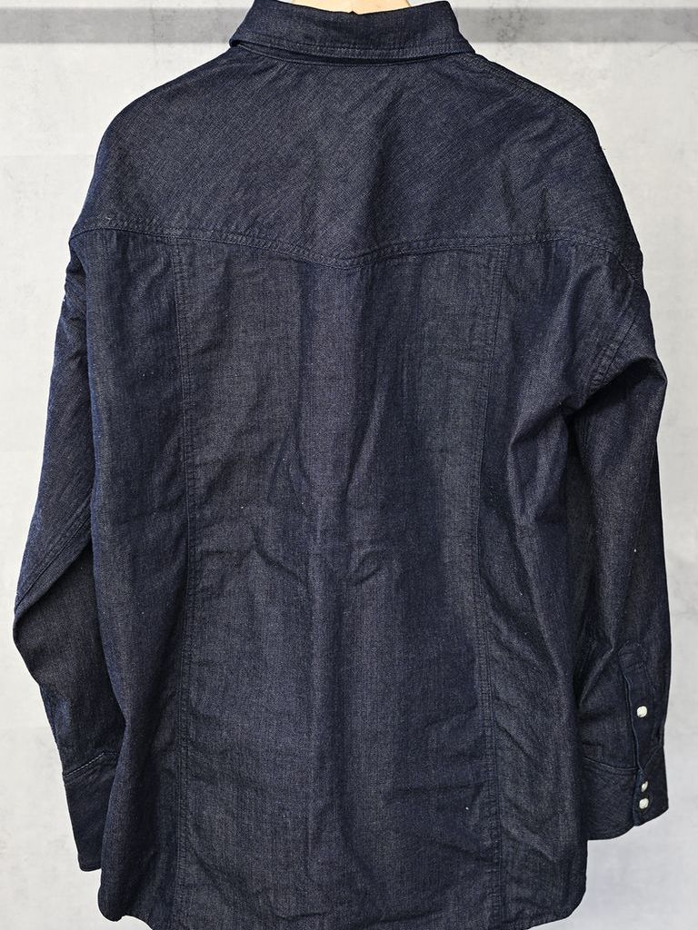 《予約品》 JAMES OVER DUNGAREE SHIRT  / オーバーウエスタンシャツ / インディゴワンウォッシュ
