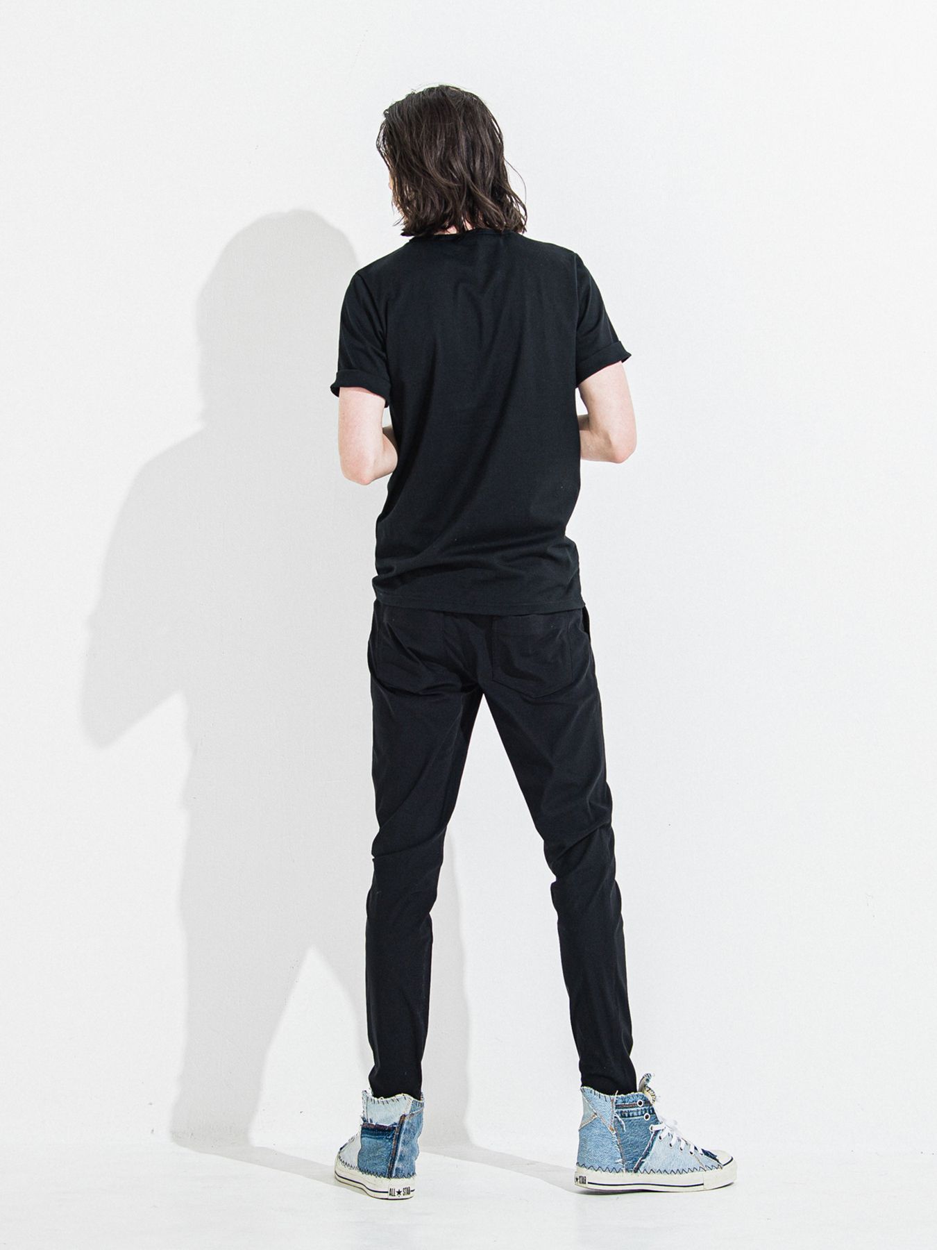 GIZA DAWN ROLL UP TEE / ギザドーンロールアップTシャツ / ブラック