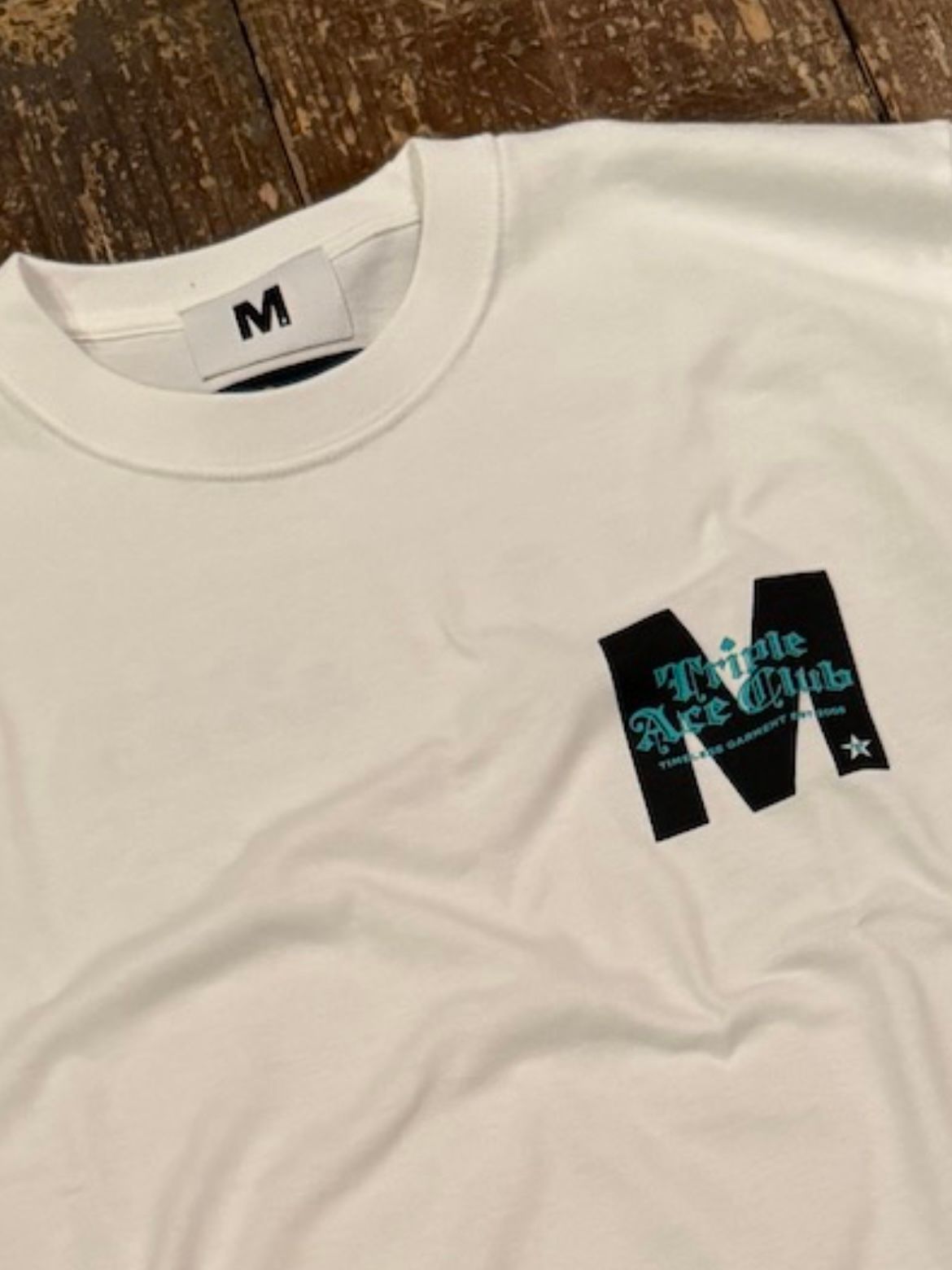 M - M / t-shirts (TRIPLE ACE CLUB × M)ホワイト | BRYAN