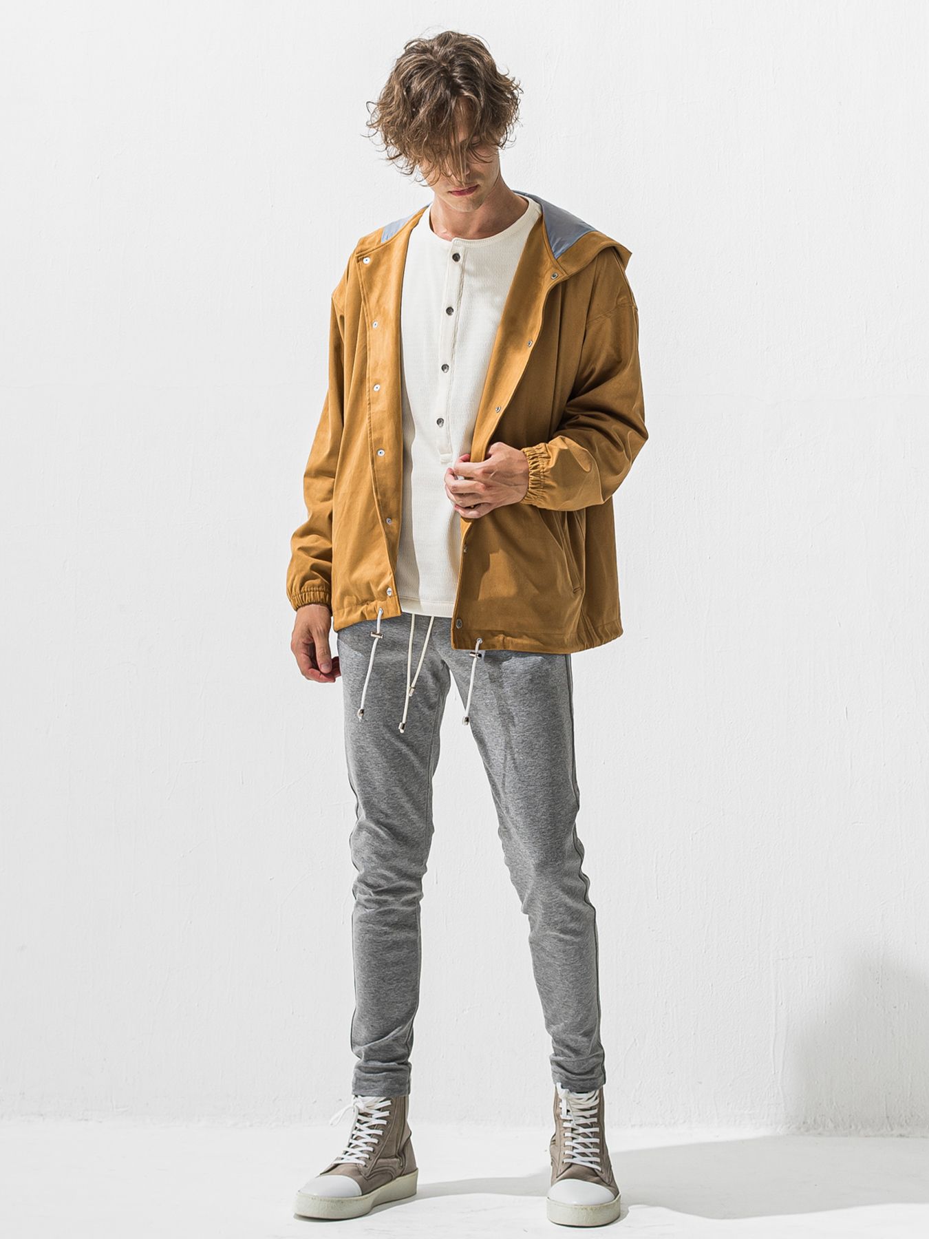 【予約品 9月6日(日) 締切】BLIND LINE PT / ラインパンツ / グレー×シルバー