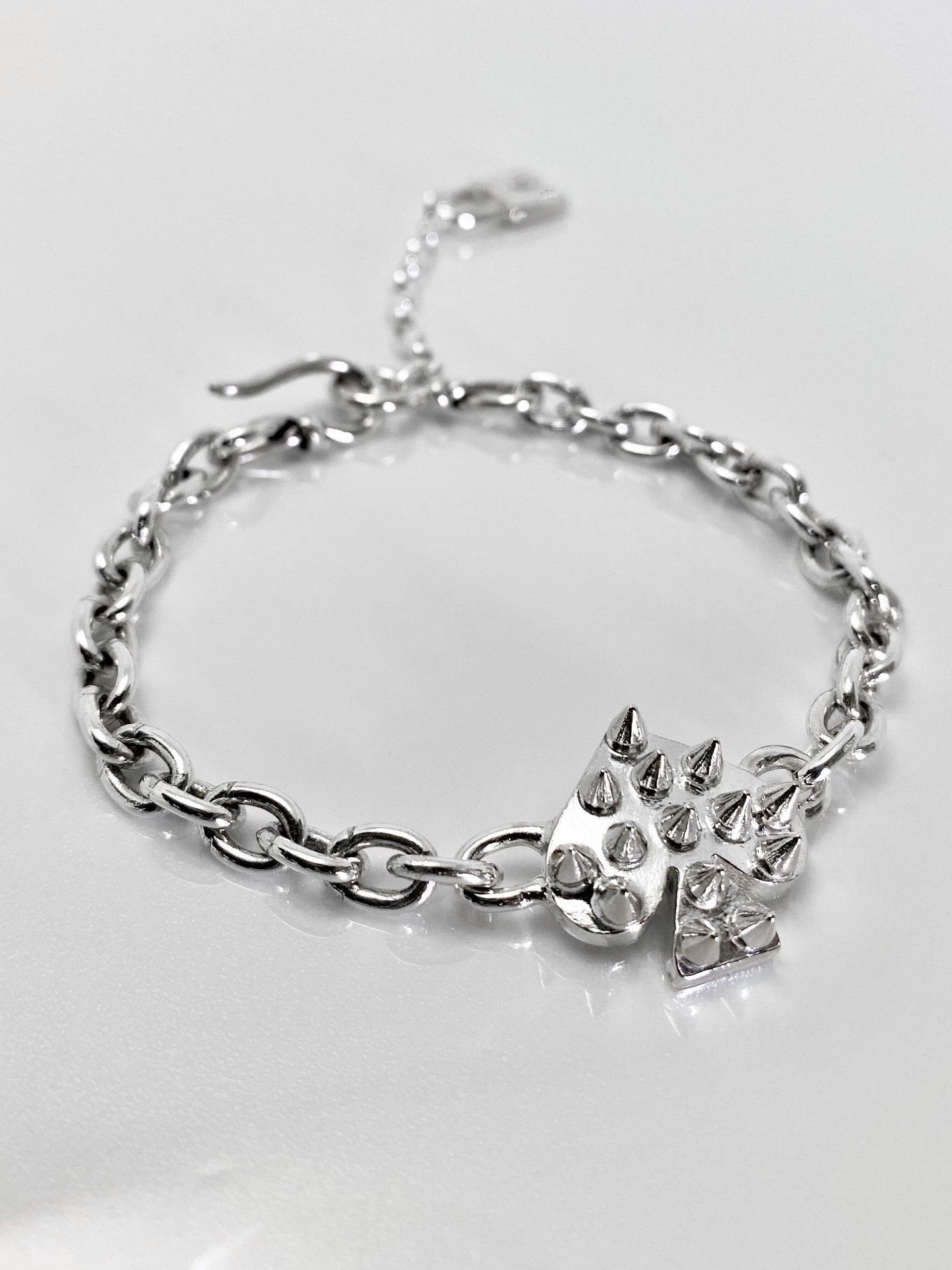 《受注生産》 SPIKE:SPADE CHAIN BRACELET / スパイクスペードチェーンブレスレット / 注文から2～3週間後入荷予定