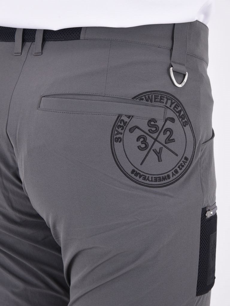 BIG EMB STRETCH PANTS / チャコールグレーSY32GOLF 【SY32 by SWEET YEARS】GOLF