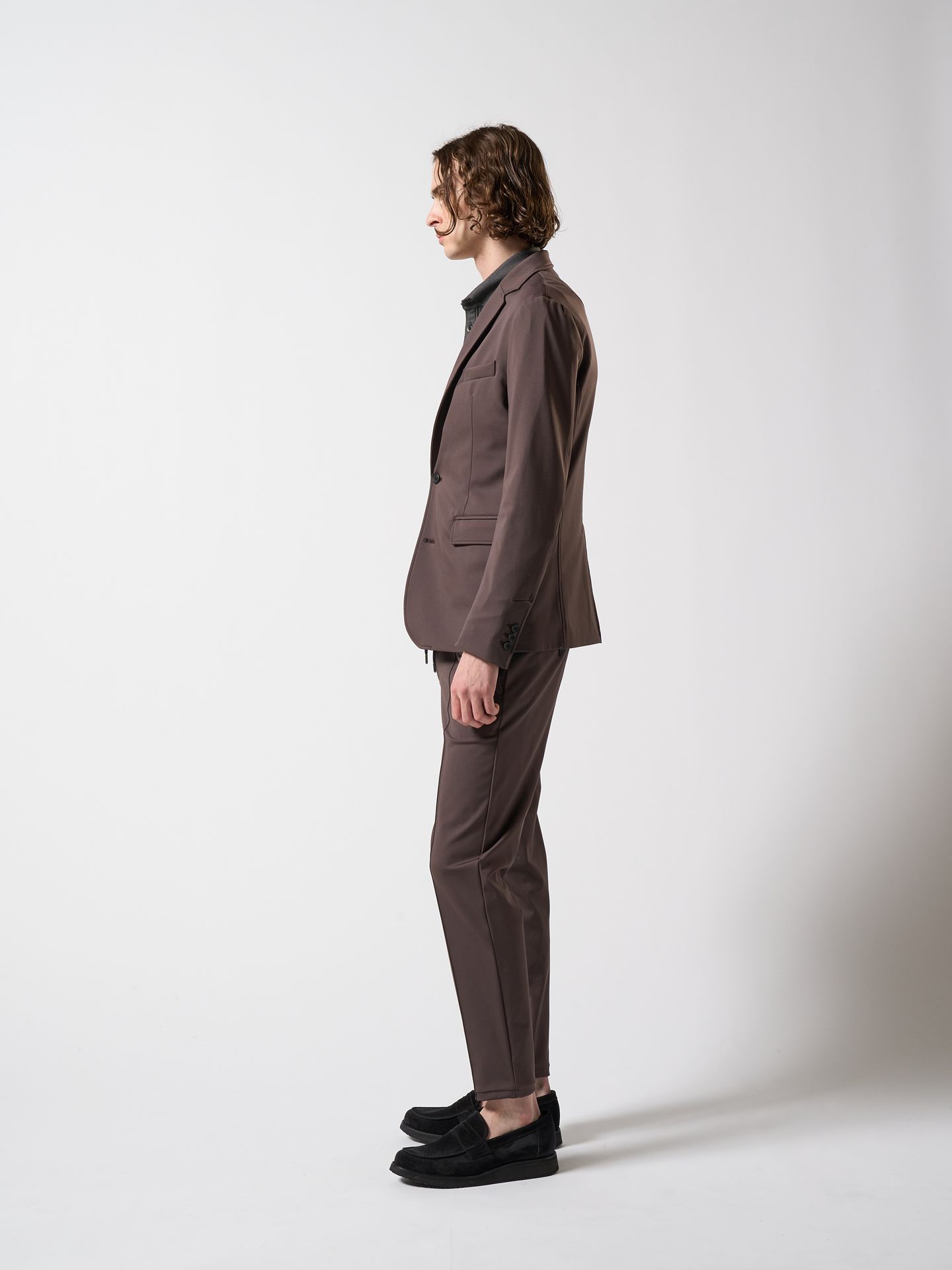 【予約品】 smart jacket(full lining) / テーラードジャケット / チョコ