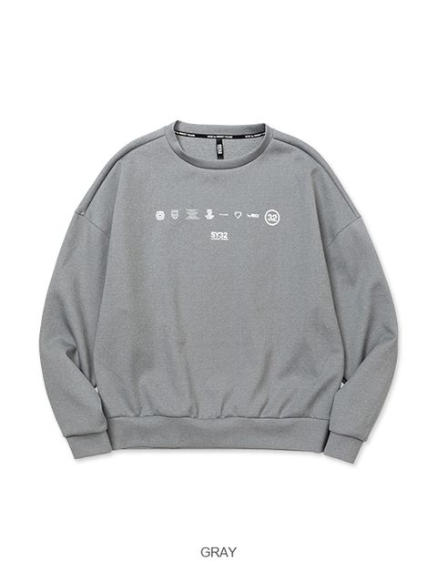 DOUBLE KNIT BIG SILHOUETTE P/O SREW / プルオーバー / グレー