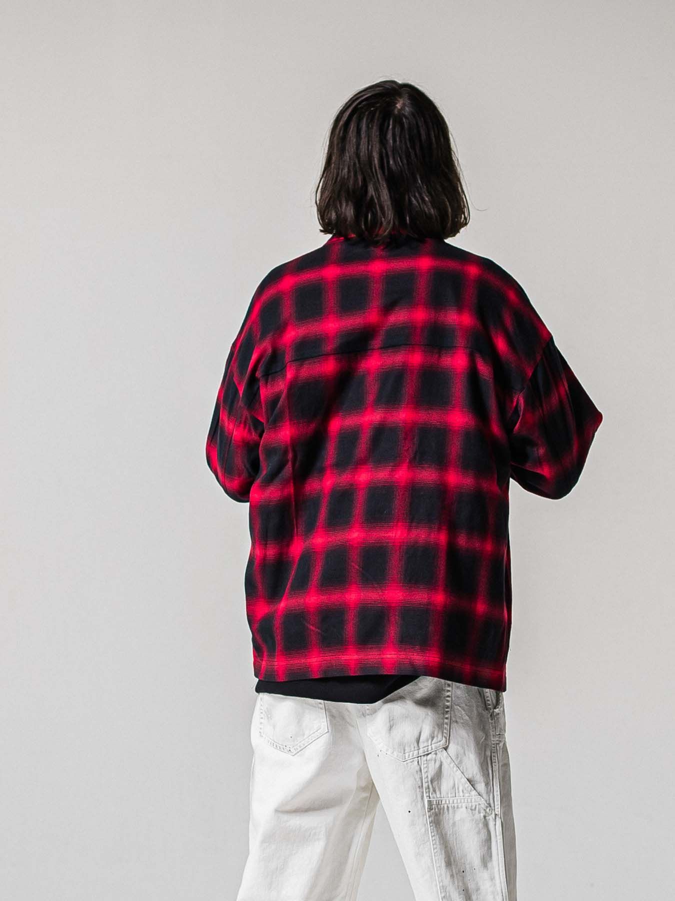 【予約品 11月16日(日) 締切】50s CHECK JK / オンブレチェック シャツジャケット / レッド