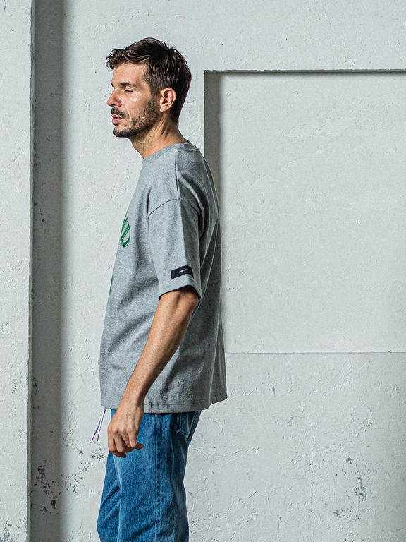 《予約11月17日19時締め》 college overT / オーバーTシャツ / グレー