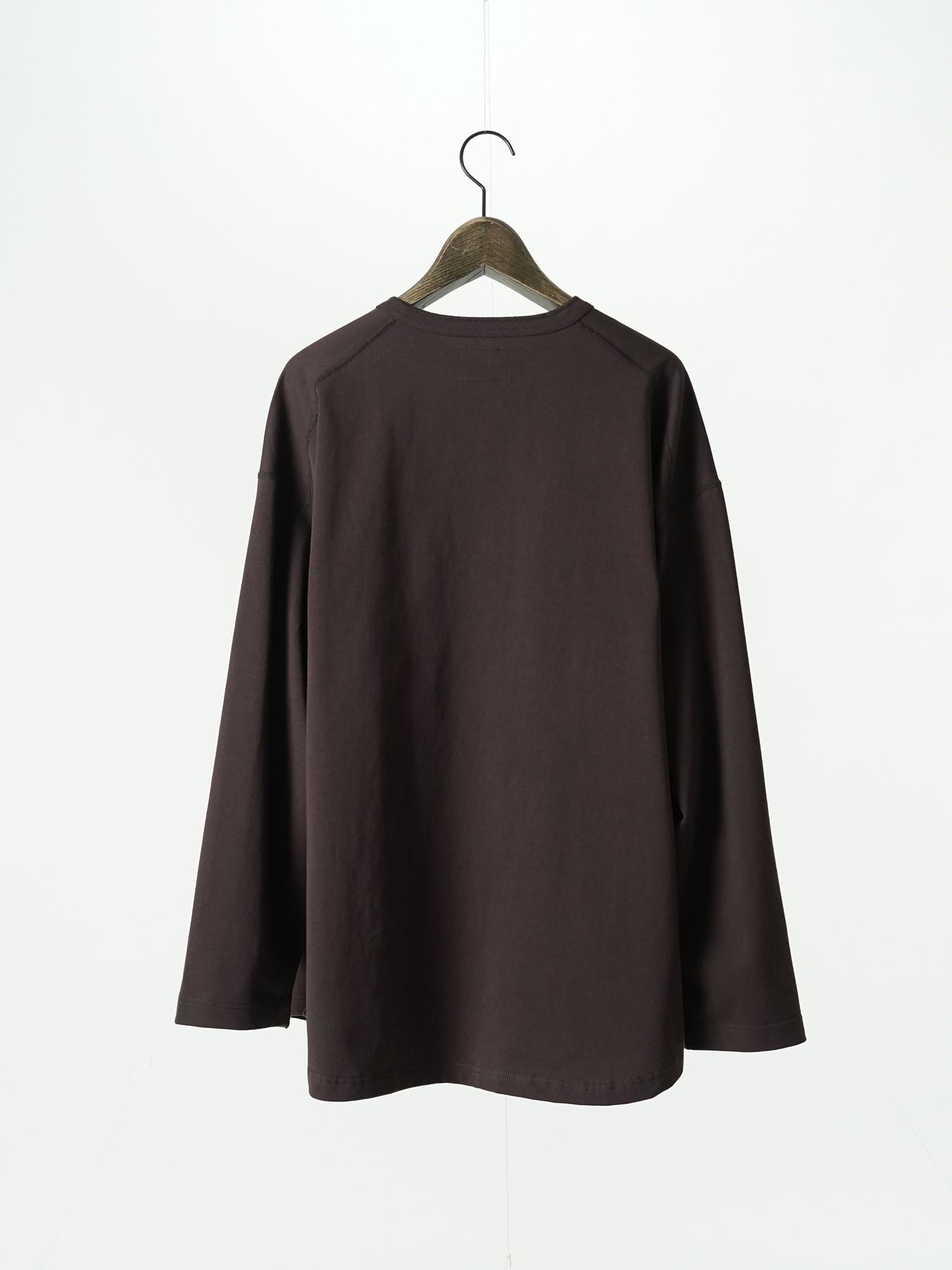 【予約品 5月6日(水) 締切】FLATSEAMME-HENLEY / ヘンリーネックカットソー / パープル