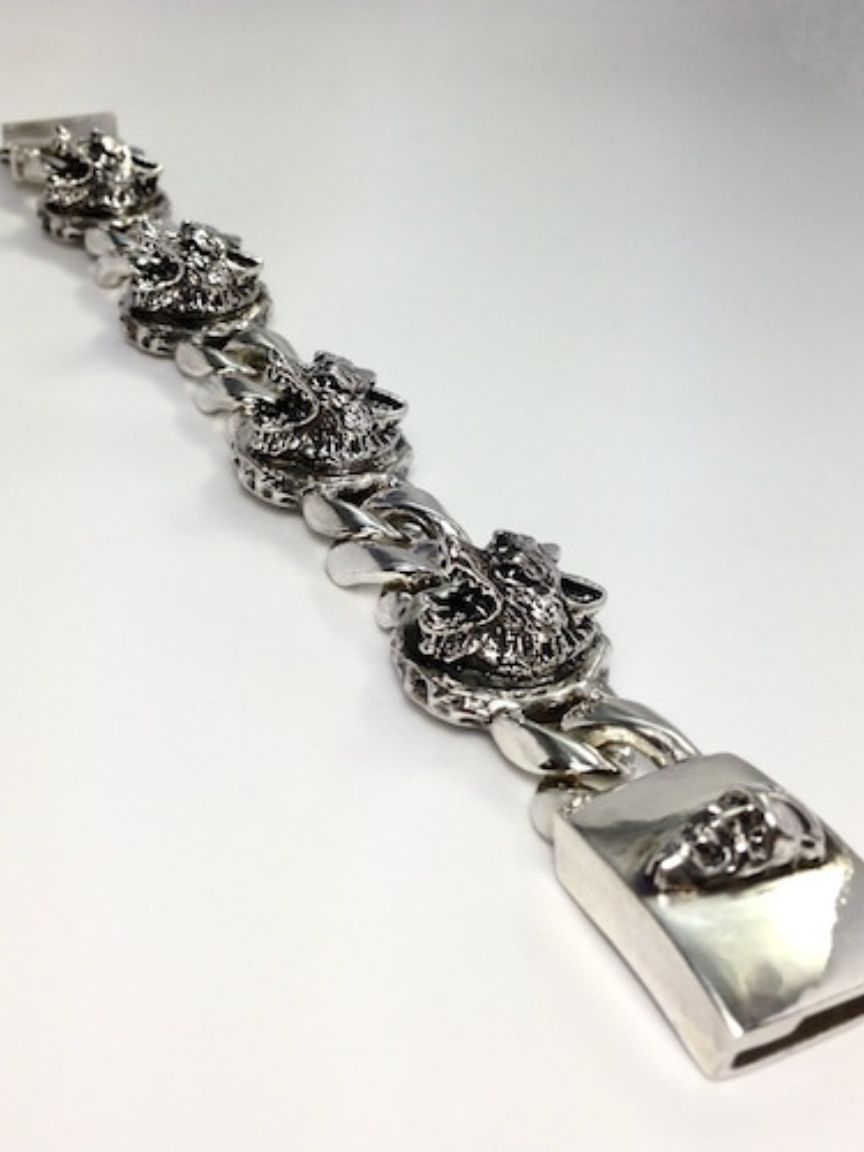 《受注生産》 CHAIN BRACELET [WOLVES] / チェーンブレスレット・ウルヴス 【注文から2-3週間後入荷予定】