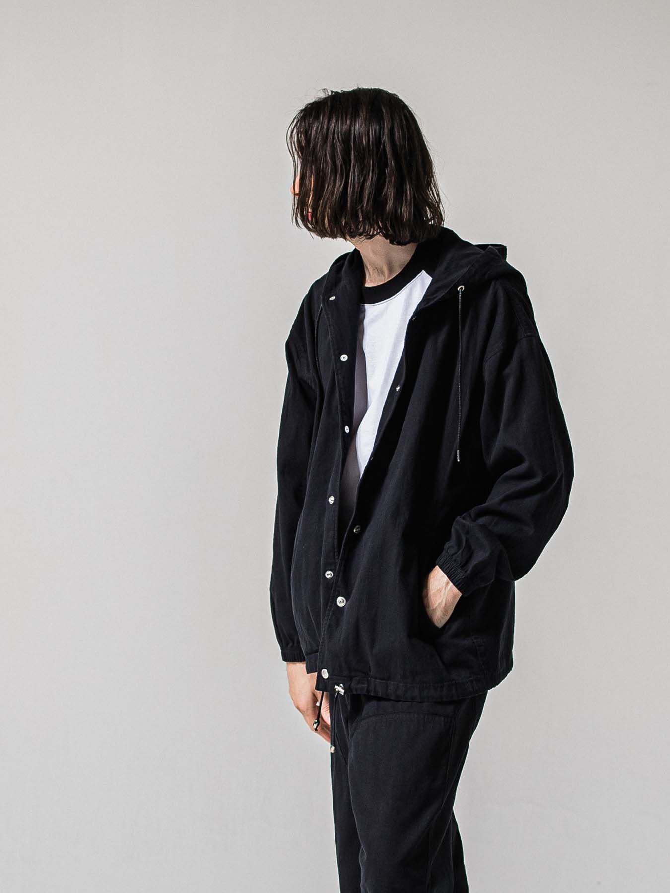 【予約品 11月16日(日) 締切】COACH HOODIE / コーチジャケットパーカー / ブラック