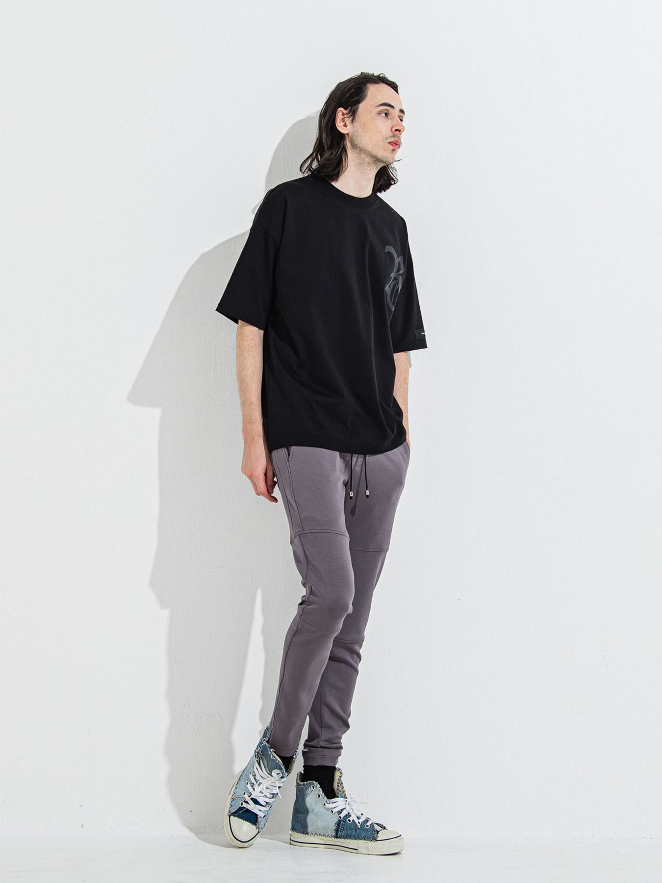 RC OVER TEE /  RCロゴ オーバーサイズTシャツ / ブラック×ブラック