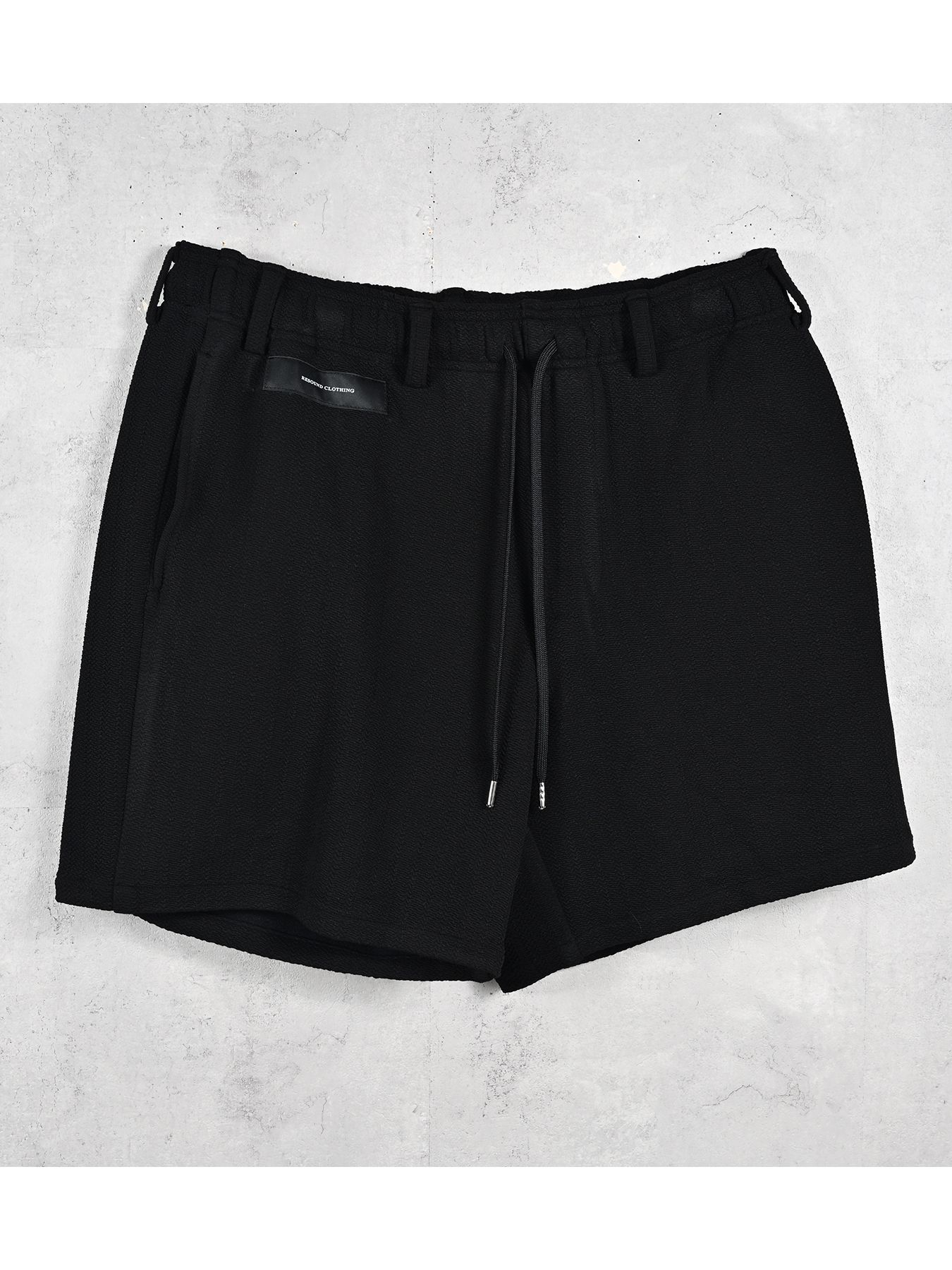 【予約品 11月16日(日) 締切】BLISTER KNIT HALF PT / ブリスターニットハーフパンツ / ブラック