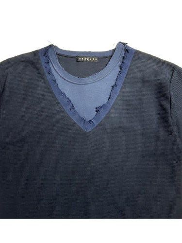 《予約品8月31日 23時55分締め》 V NECK TEE A / VネックTシャツ / ネイビー 【roarguns 】 2024年3月入荷予定