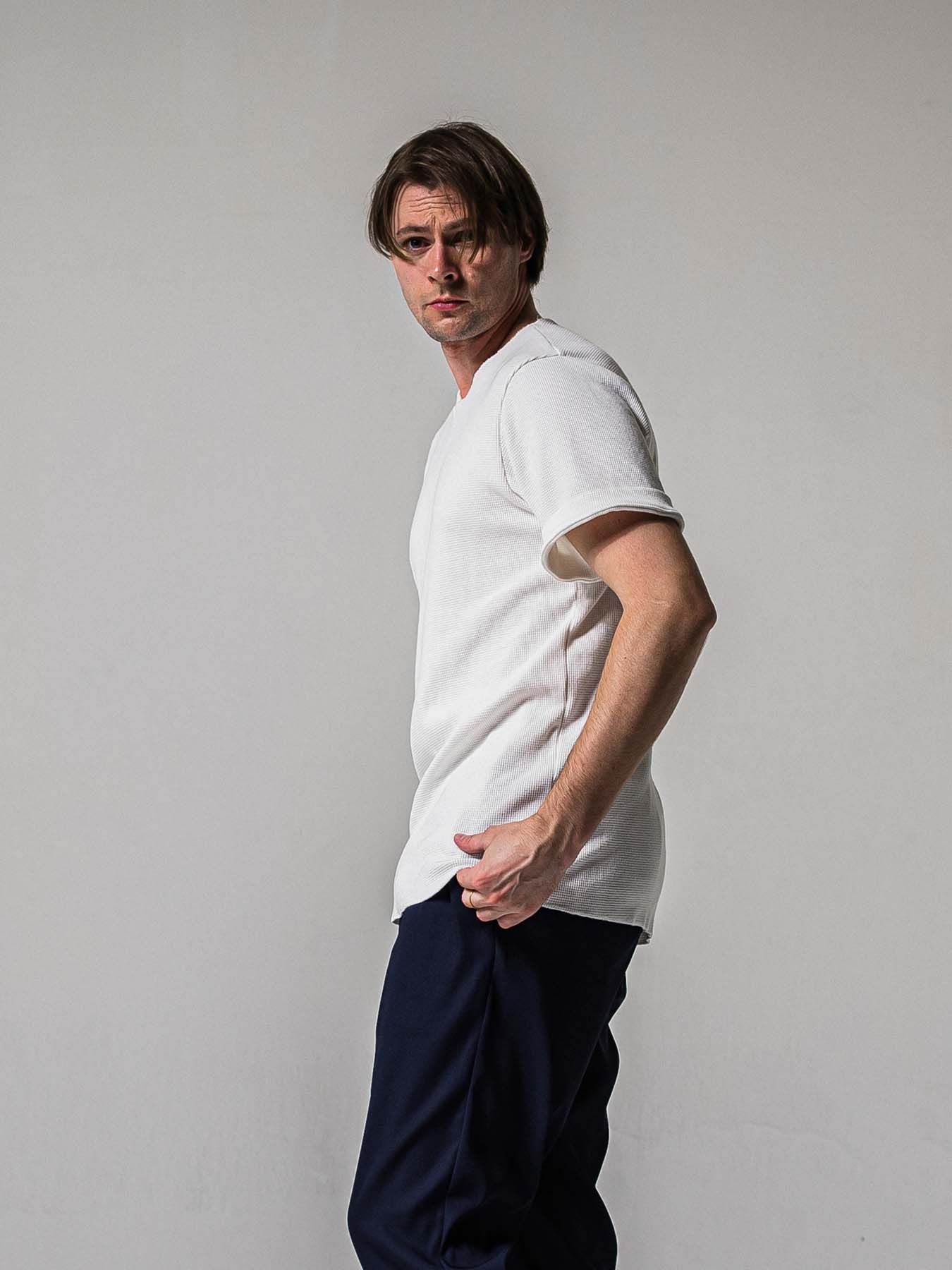 【予約品 11月16日(日) 締切】CUT OFF THERMAL T / カットオフサーマルTシャツ / ホワイト