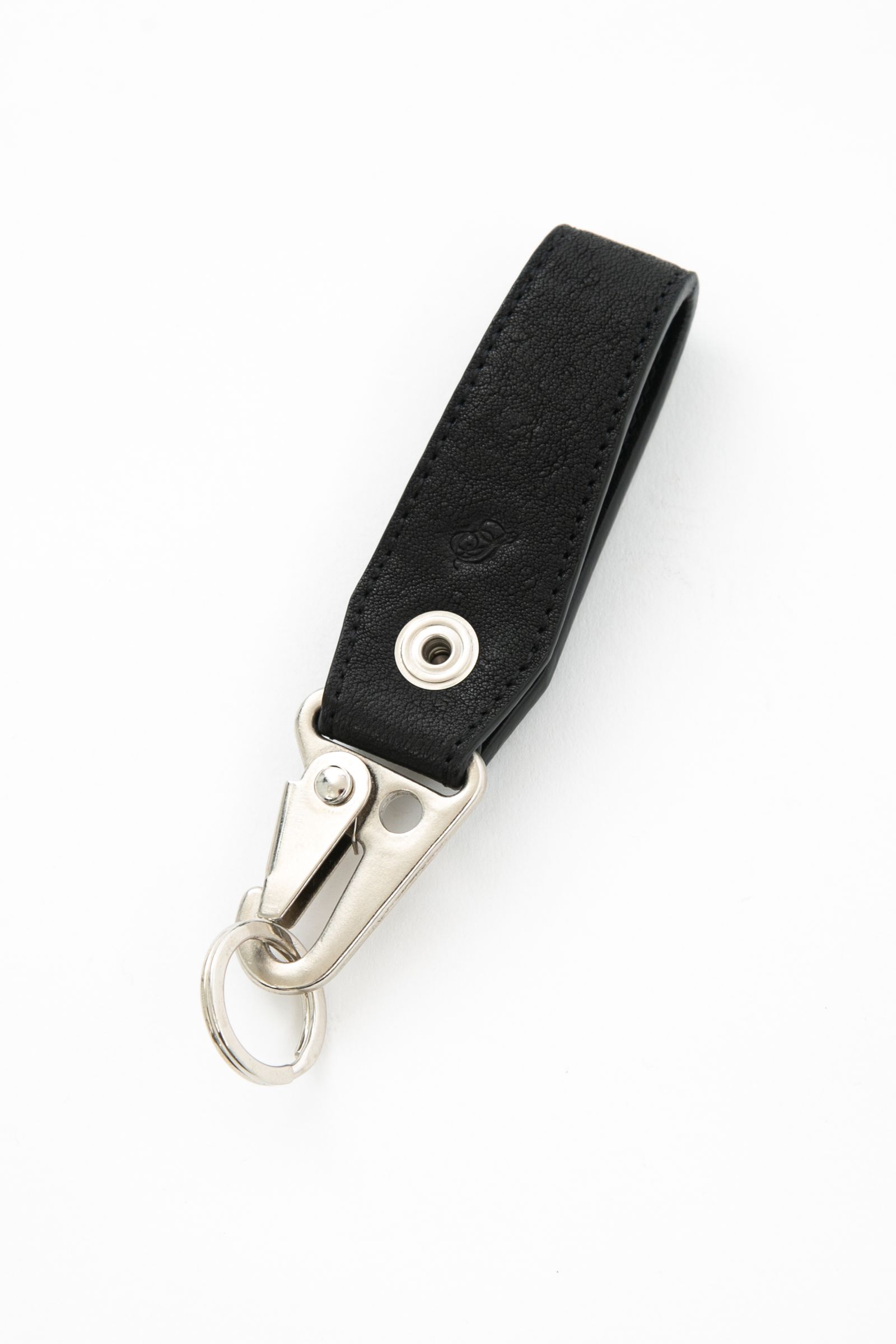 《予約品》 ピットフルタンニン シュリンクホースハイド ループキーホルダー / BLACK 【STRUM】 1月入荷予定