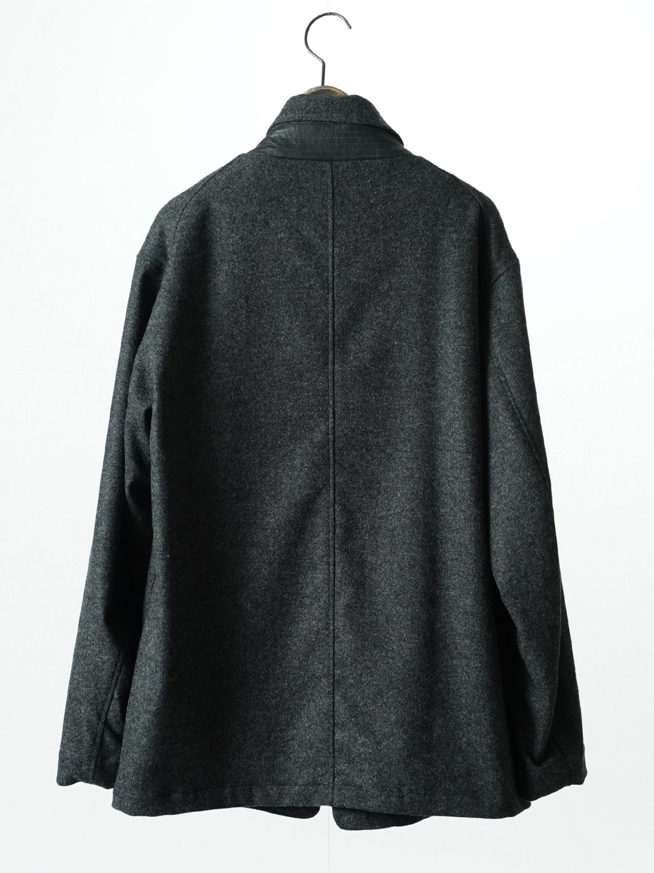 【予約品 7月5日(日) 締切】PEAK-JACKET / ウールジャケット / 杢チャコール
