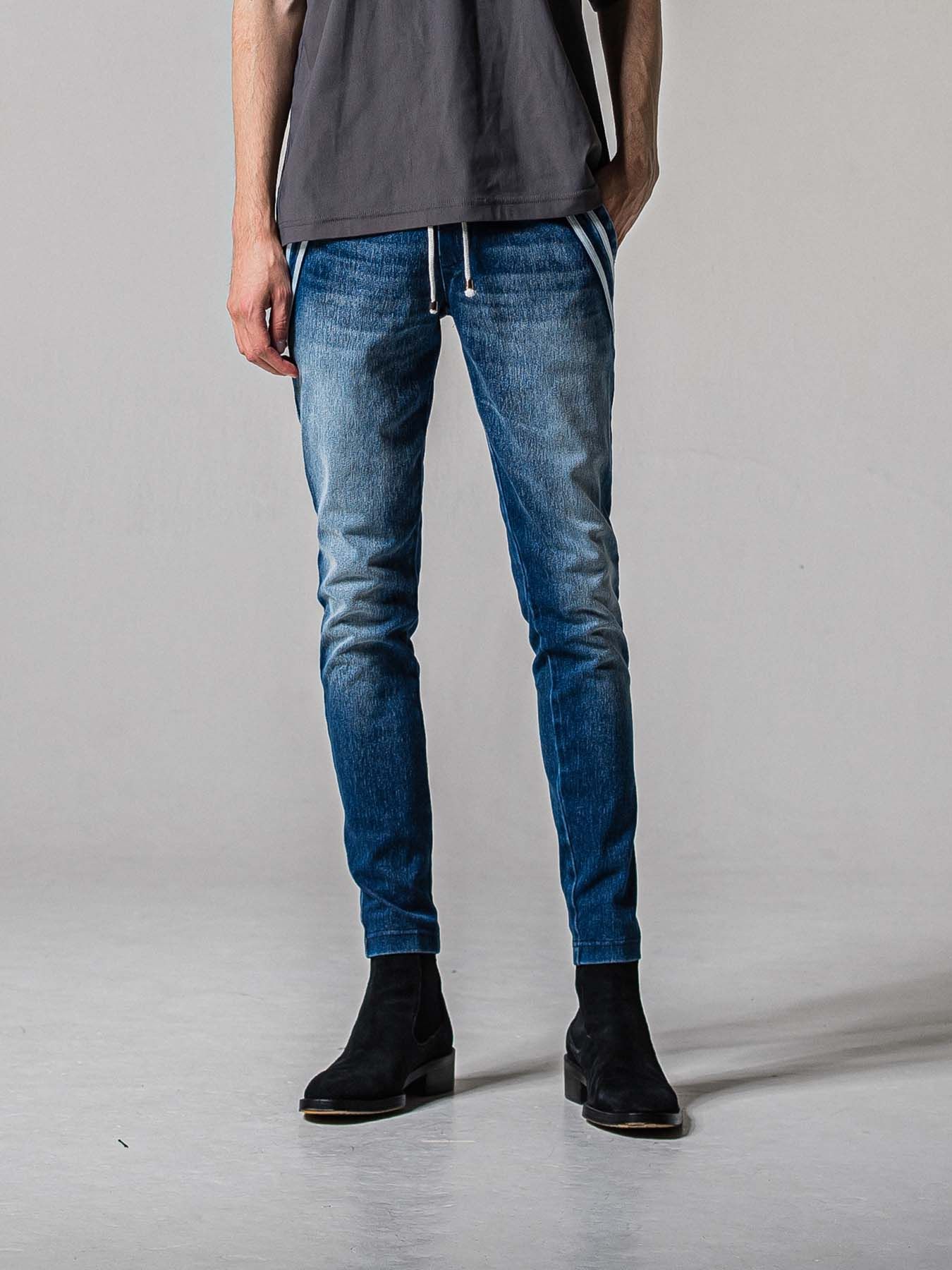 【予約品 11月16日(日) 締切】EX DENIM JERSEY EDGE PT / デニムジャージ エッジラインパンツ / ダークインディゴ