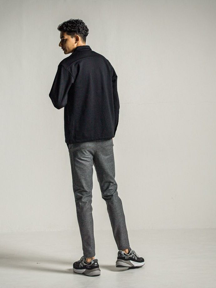 《予約9月1日18時締め》 PAT TIGHT EASY PANTS  / カシミアウールタイトパンツ / グレー