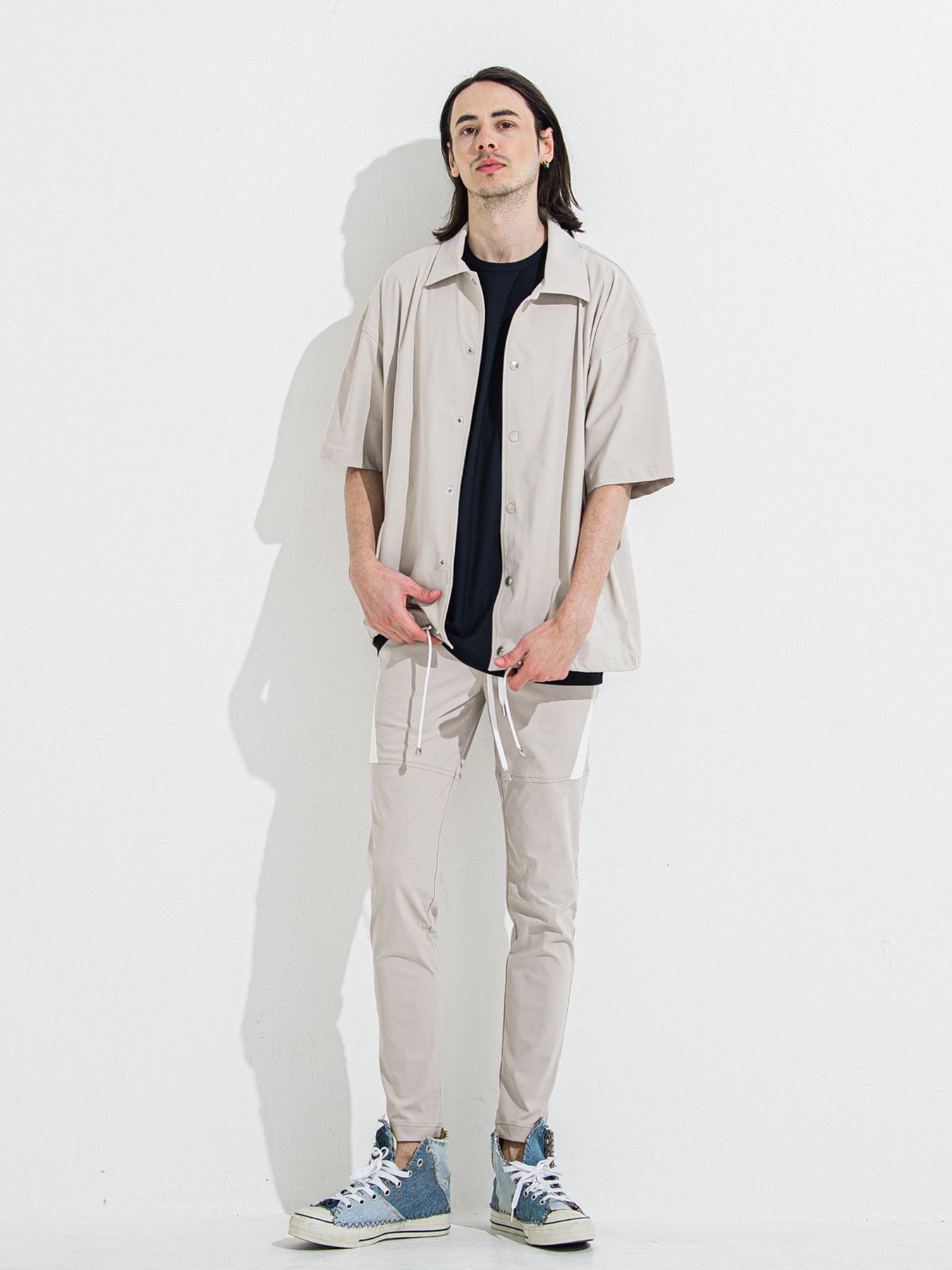 【予約品 】TYLER NYLON PANTS / タイラーナイロンパンツ / グレージュ