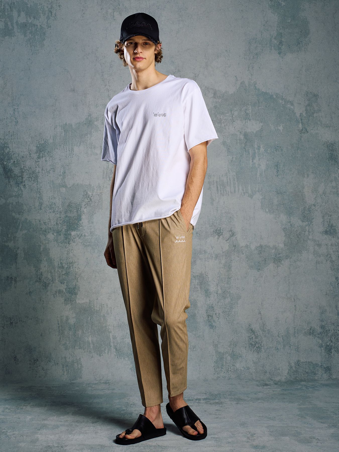 【予約品 1月25日(日) 締切】muta × wjk collection：smart pin-tuck slacks  / スマートピンタック スラックス / キャメル