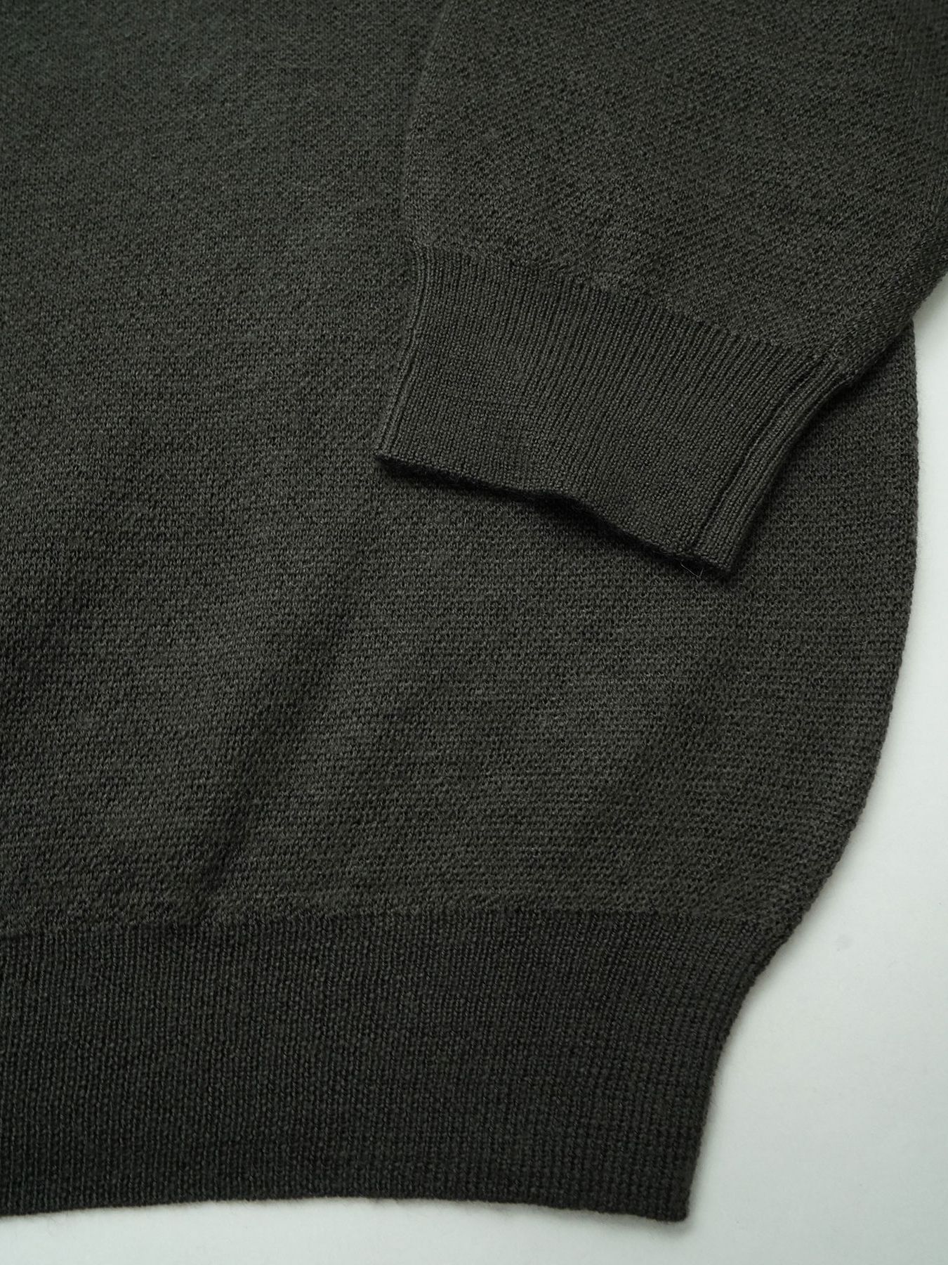 【予約品 】ARROWKNIT / ジャガードニットカーディガン / チャコール×SD系