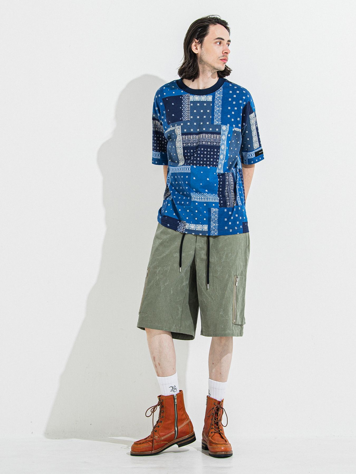 【予約品 】DAVID CARGO HALF PANTS / デヴィッドカーゴハーフパンツ / ヴィンテージカーキ