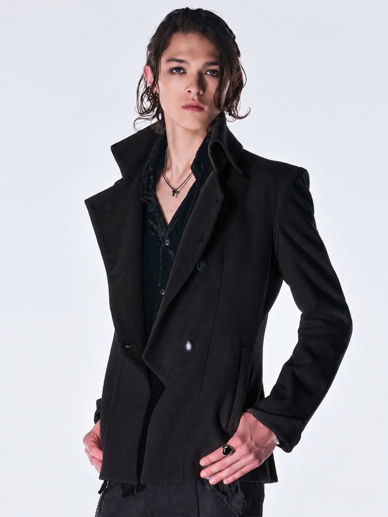 【予約品 6月29日(月) 締切】Beaver Napoleon Jacket / ナポレオンジャケット / ブラック
