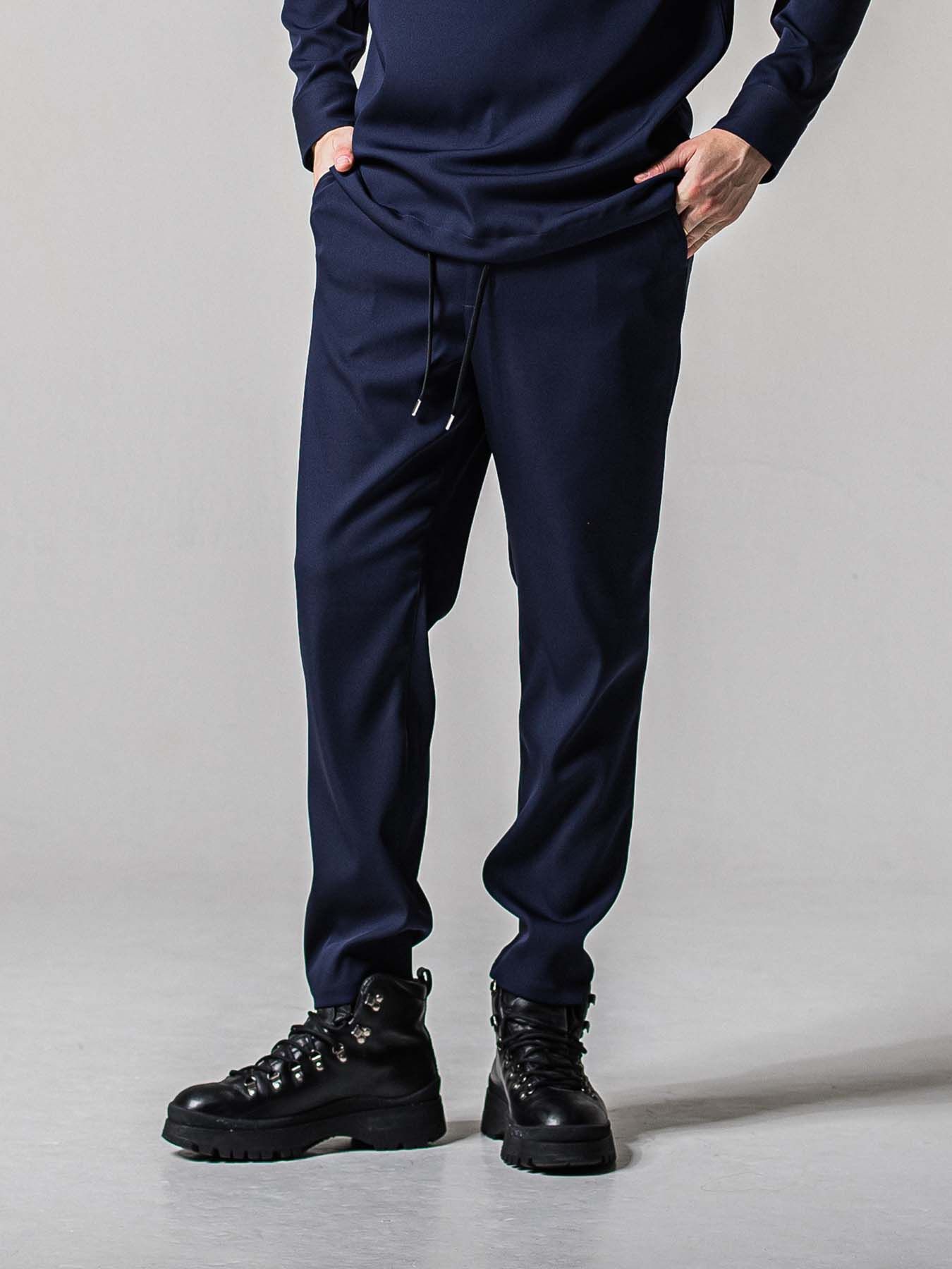 【予約品 11月16日(日) 締切】PAT WIDE EASY PANTS / ワイドイージースラックス / ネイビー