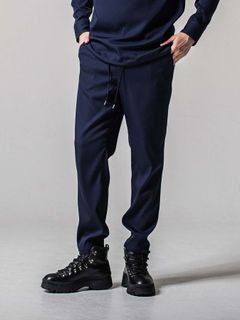 【予約品 11月16日(日) 締切】PAT WIDE EASY PANTS / ワイドイージースラックス / ネイビー