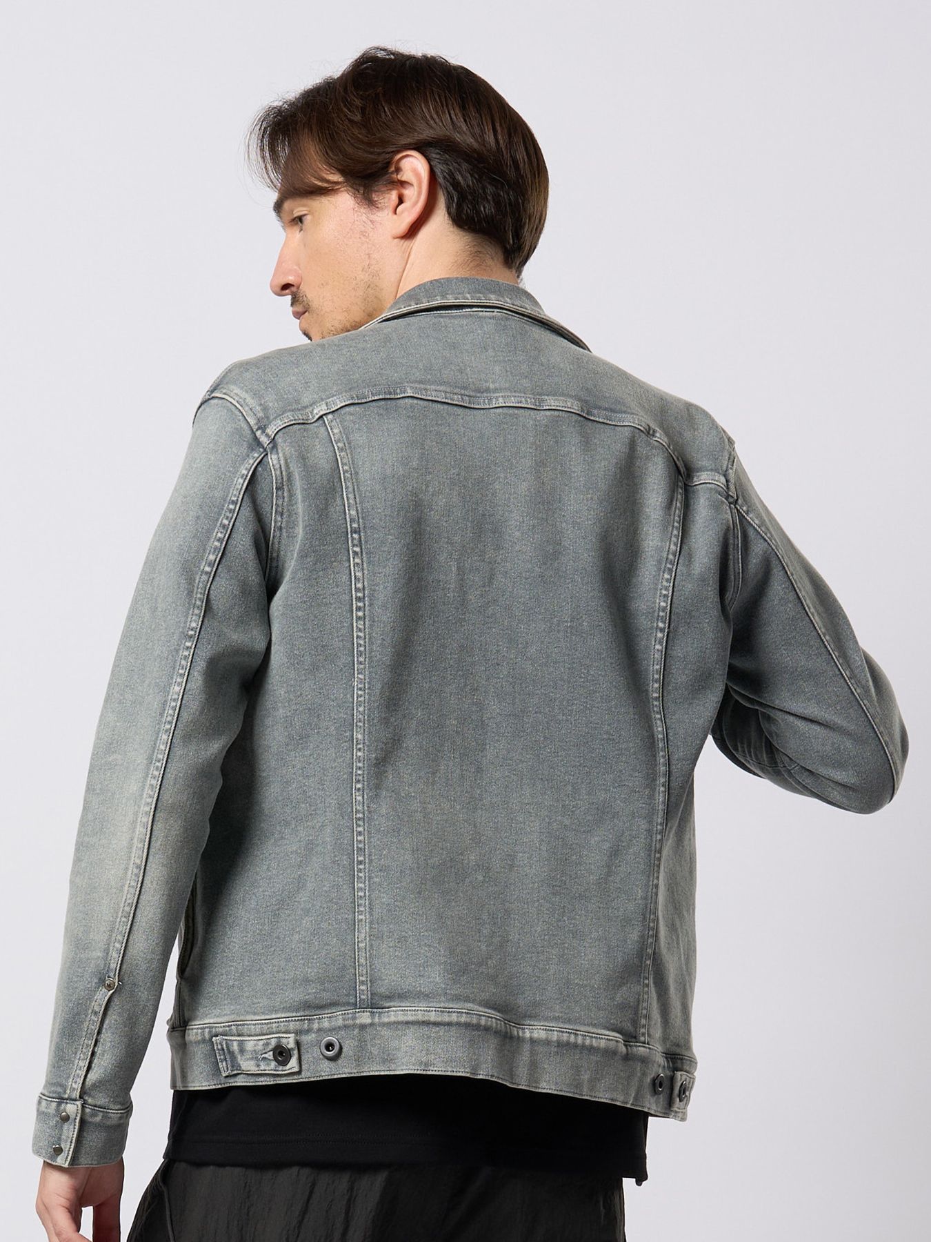 【予約品 9月23日(火) 締切】denim zip blouson / デニムジップブルゾン / アイスグレー