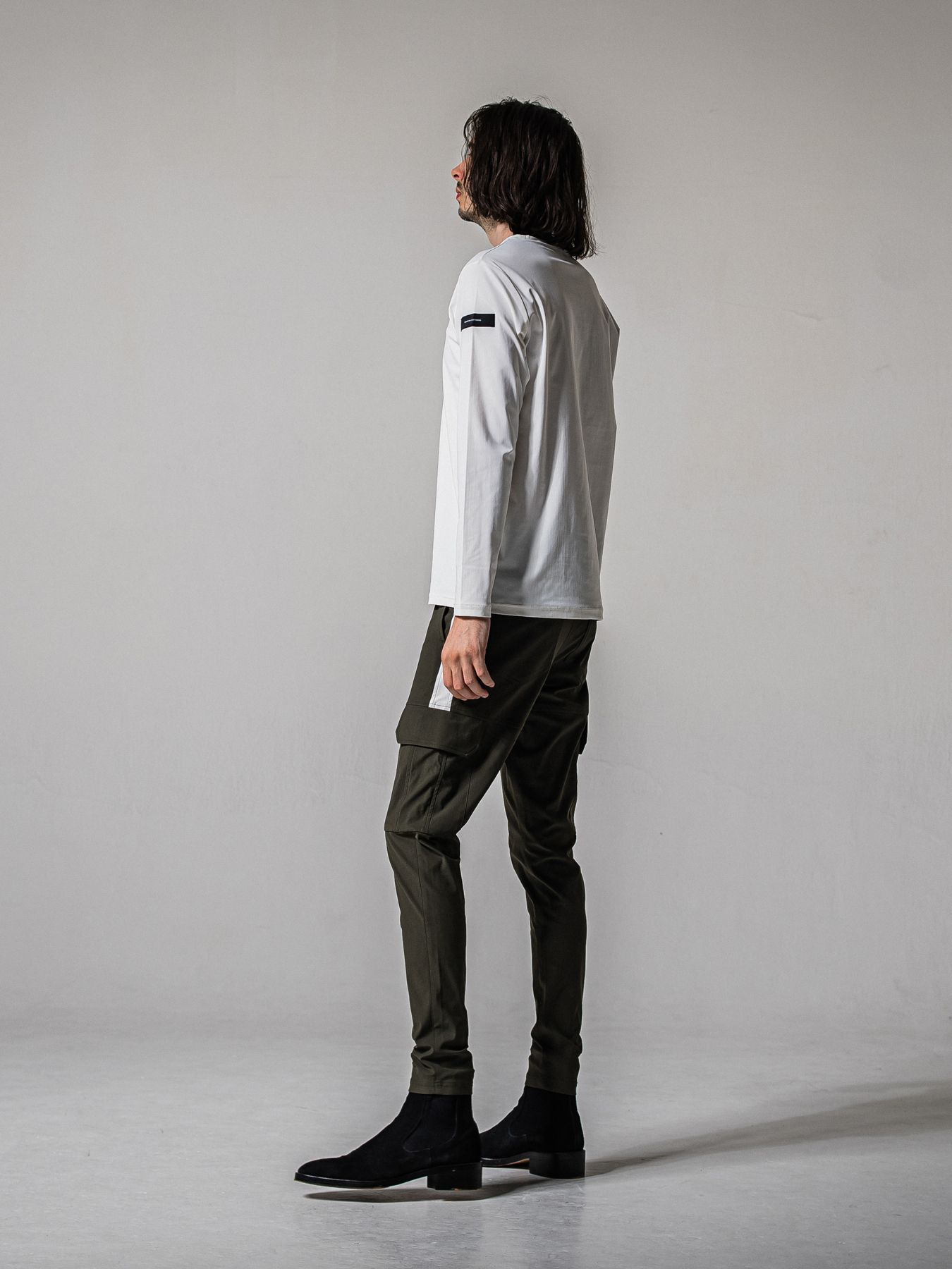 【予約品 11月16日(日) 締切】NYLON LONGSLEEVE TEE / ナイロン ロングスリーブTシャツ / ホワイト