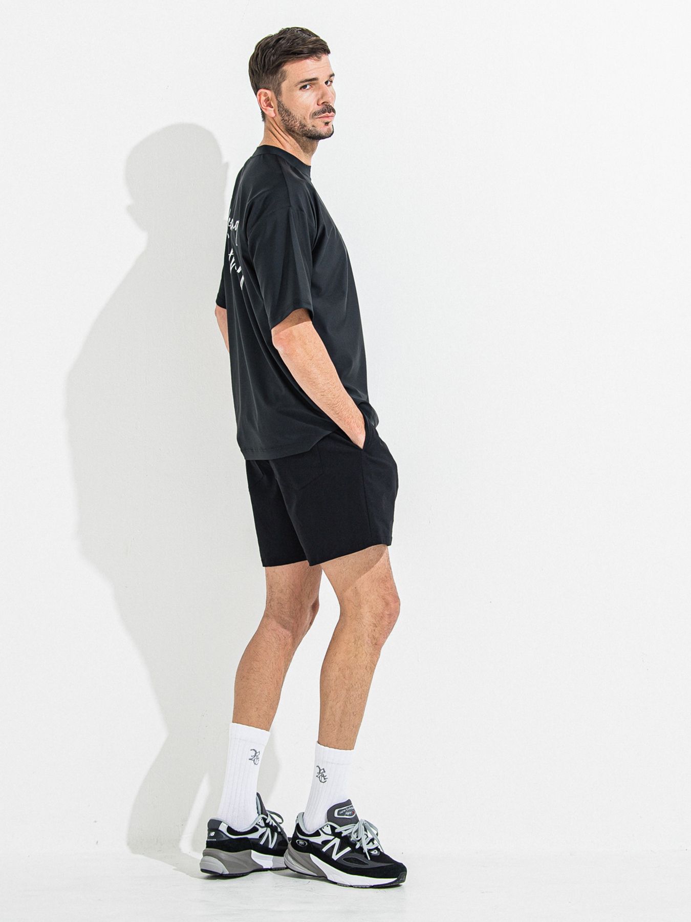 ID RASH OVER T / ラッシュガード IDオーバーサイズTシャツ / ブラック