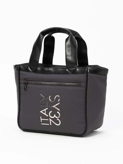 WOVEN INSULATION CART BAG / ウーブン インサレーション カートバッグ / チャコールグレー 【SY32 by SWEET YEARS GOLF】