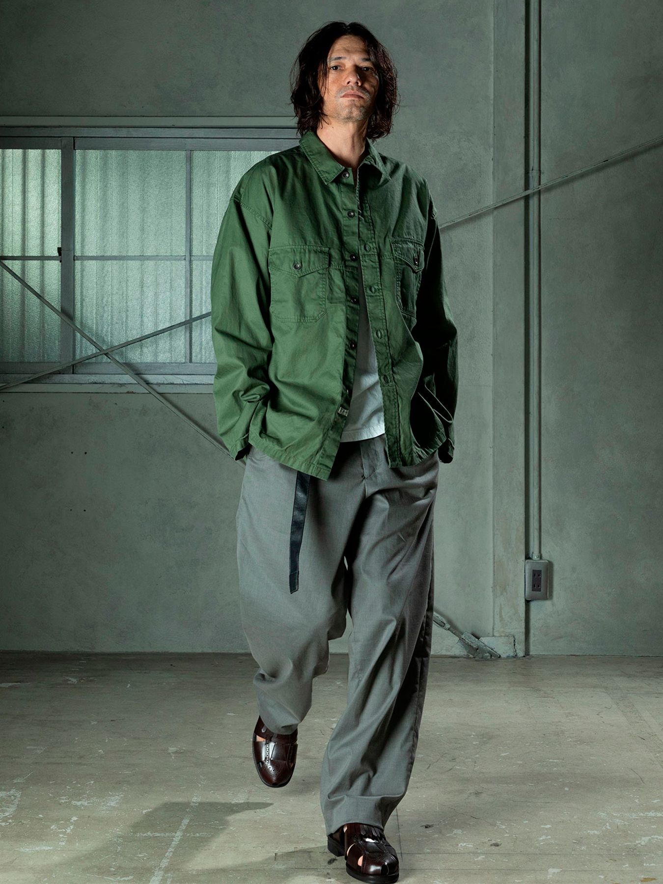 【予約品 11月9日(月) 締切】MILITARYSHIRT Armytwill / アーミーツイルミリタリーシャツ / オリーブドラブ