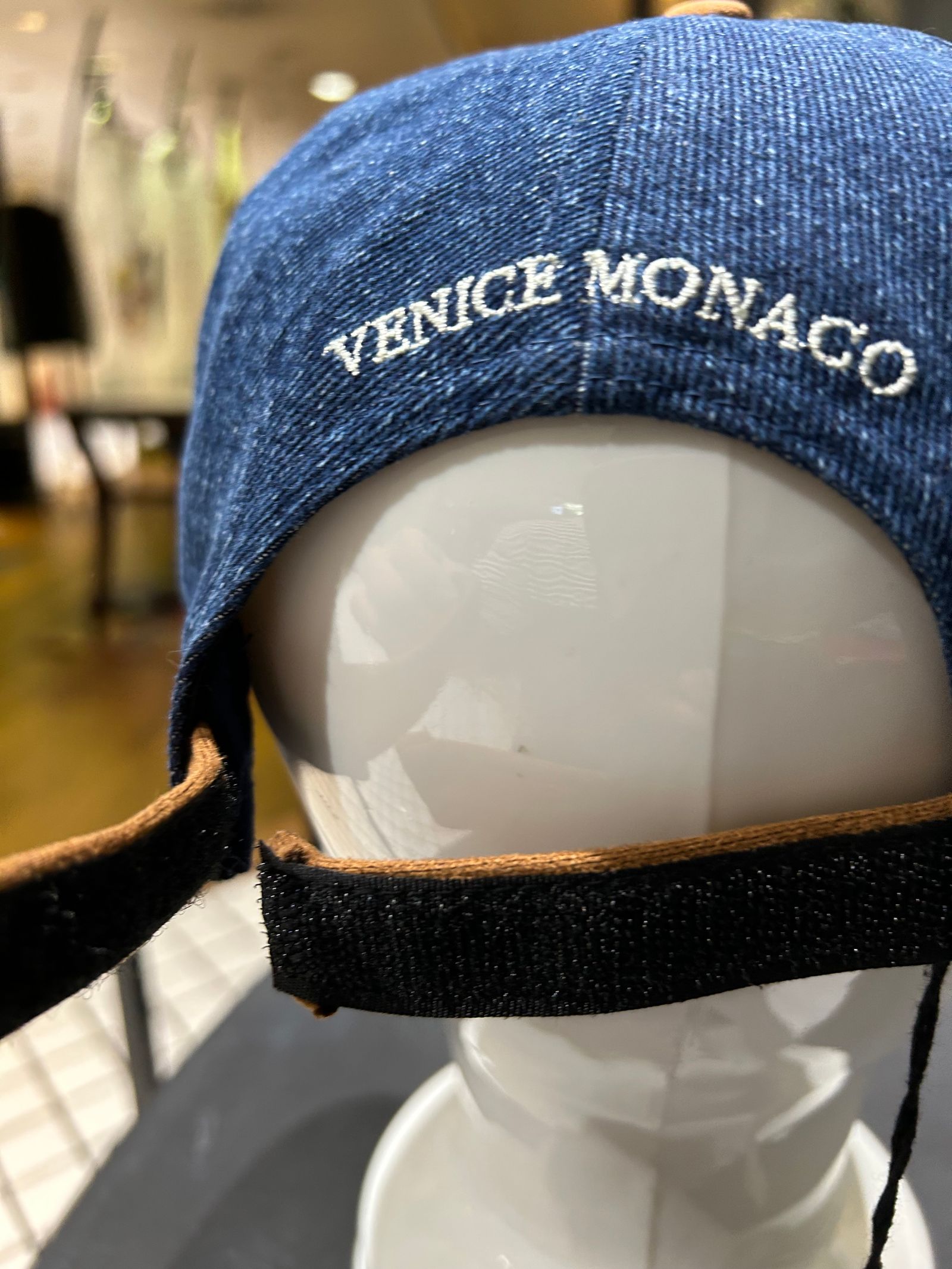 デニム刺繍入りBB CAP インディゴブルー【 backside club 】バックサイドクラブ