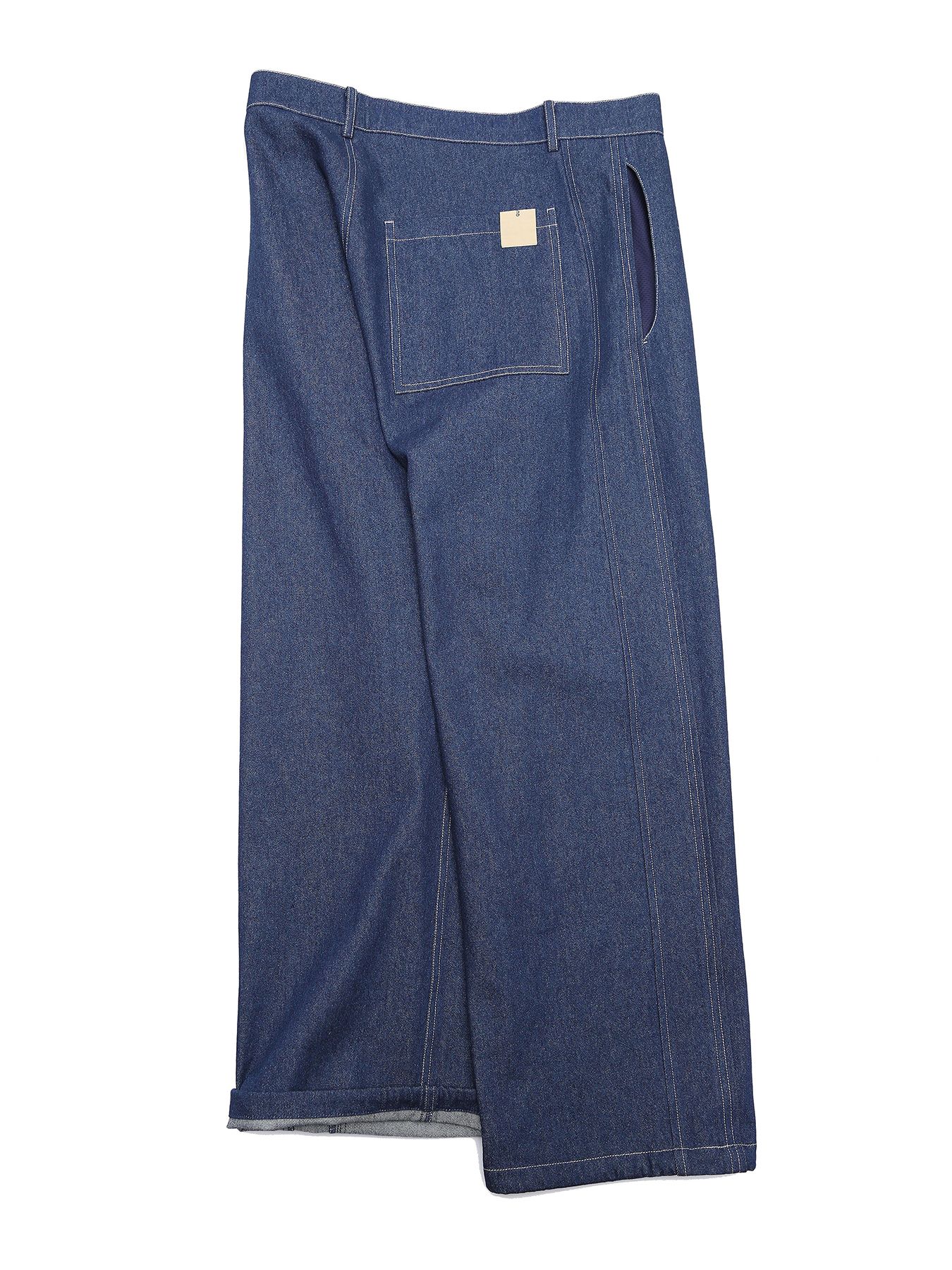 DENIM-MESH PANTS / インディゴ【QUOLT】