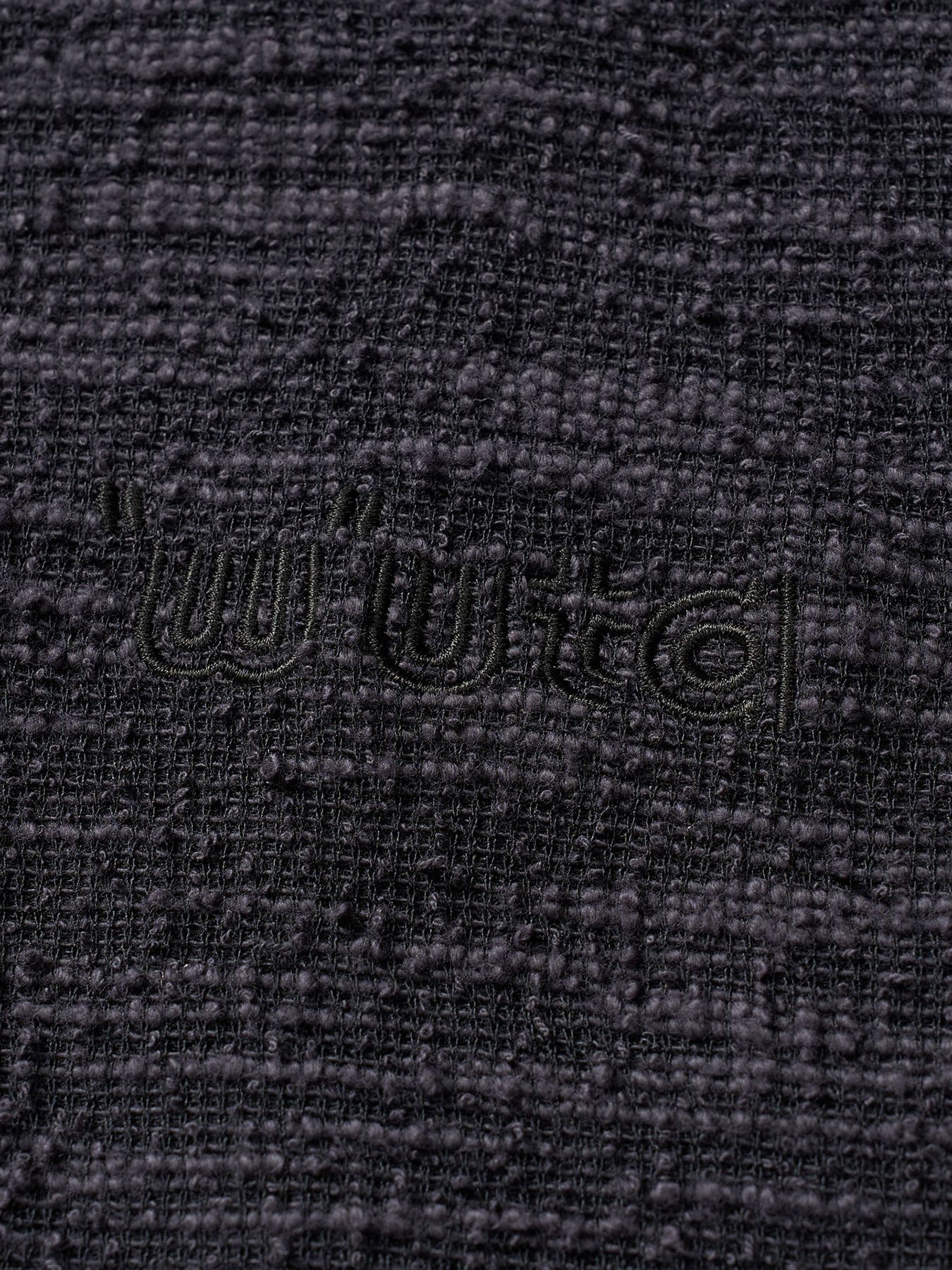 【予約品 1月25日(日) 締切】muta × wjk collection：knit jacquard relax S/S / ニットジャガード リラックスショートスリーブ / ブラック