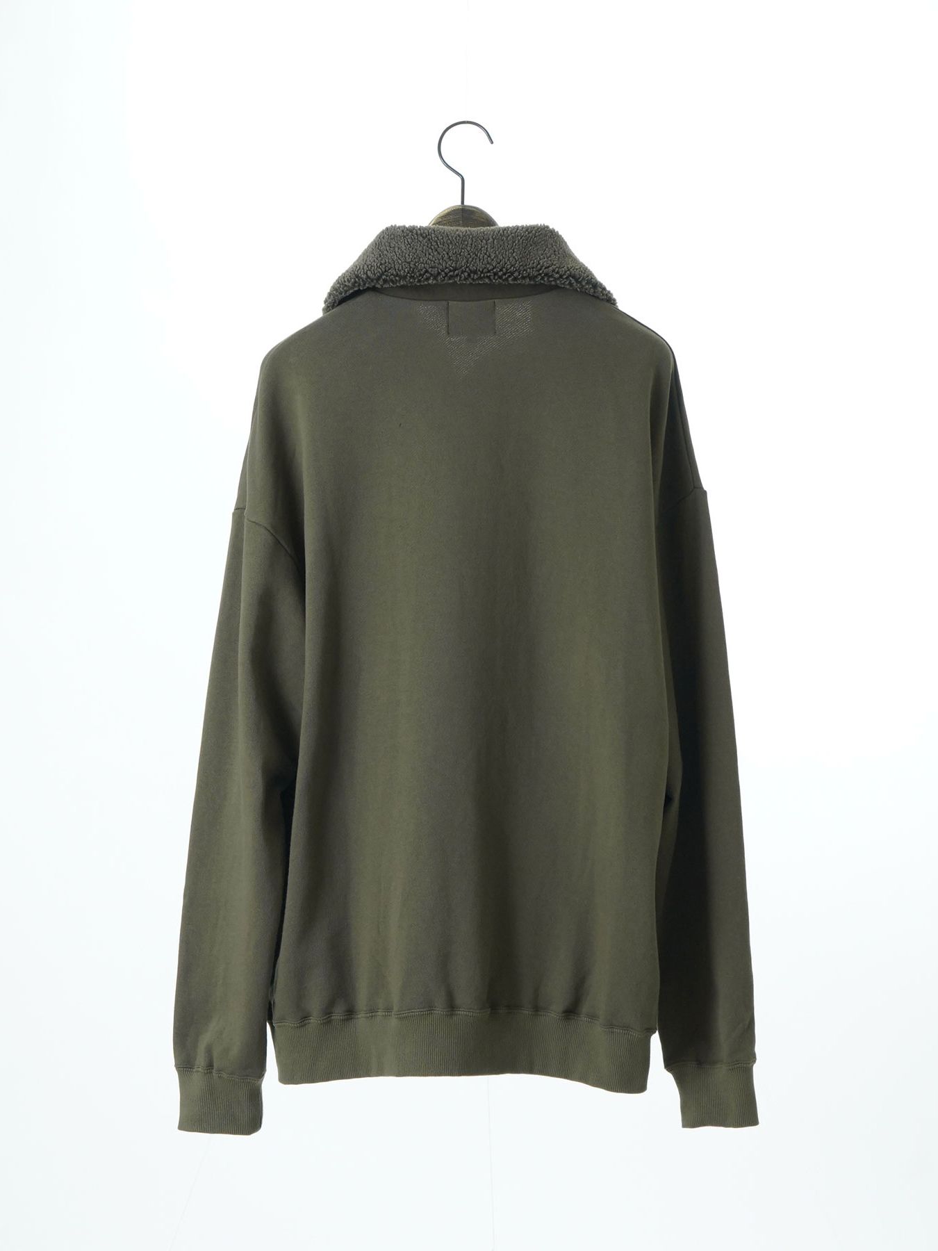 【予約品 】TEXUNION / ボアジップアップ スウェット / サンド