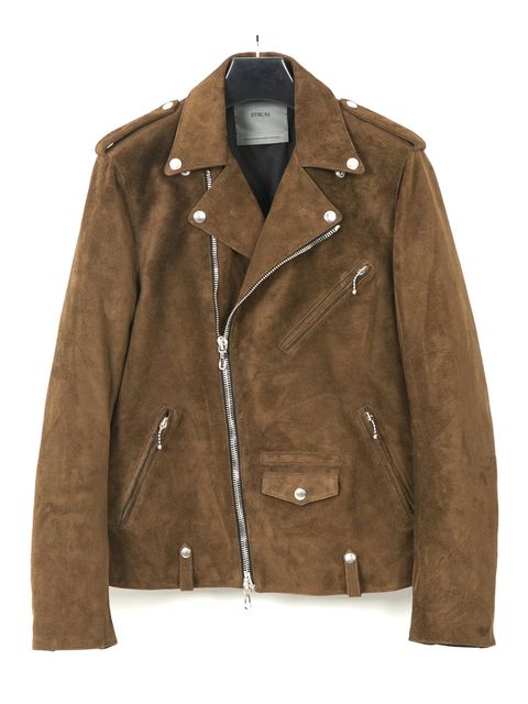 スエード ホースハイド ダブルライダース / JOEY / BROWN KHAKI