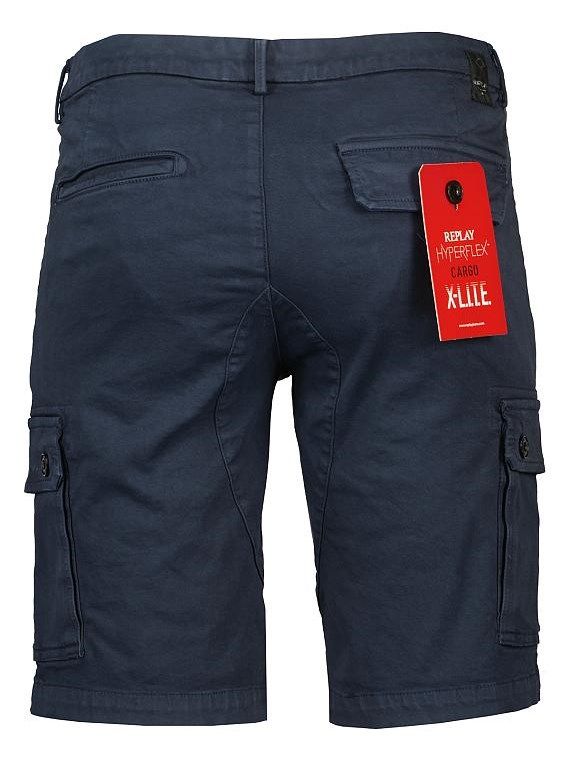 10.5 HYPERFLEX DENIM SHORTS / デニムショートパンツ  / ネイビー 【REPLAY】